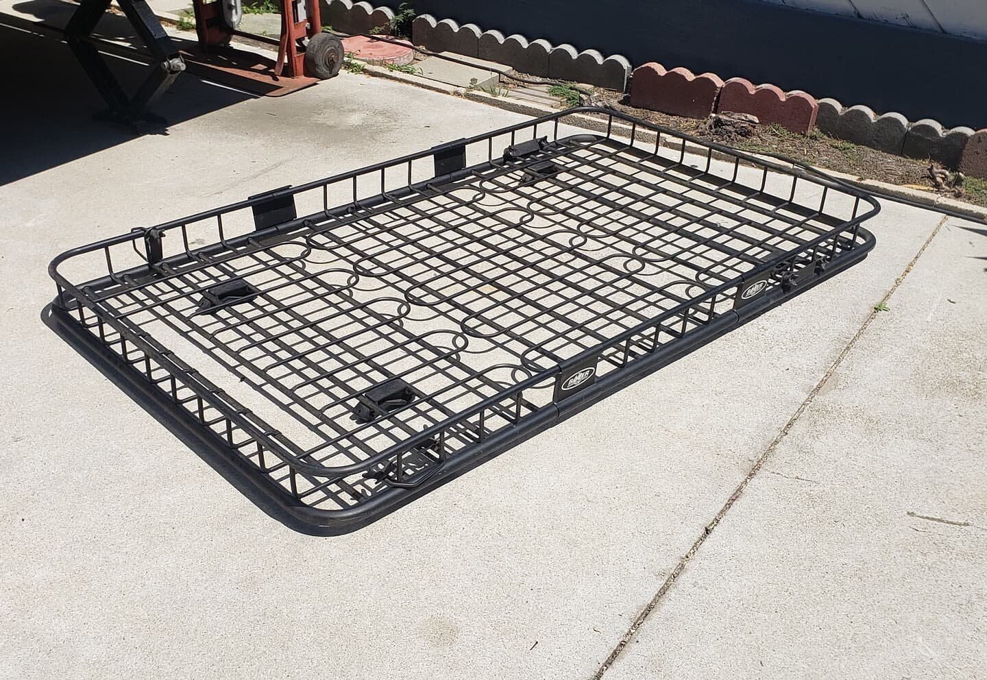 $125. Bauer Roof basket rack cargo carrier with all hardware to install on crossbars. 66&quot; &times; 39&quot;. Nice used condition, no rust
Plus tax.
This item is located in my Antique Mall booth in the city or Orange. Text Message (don't call) for