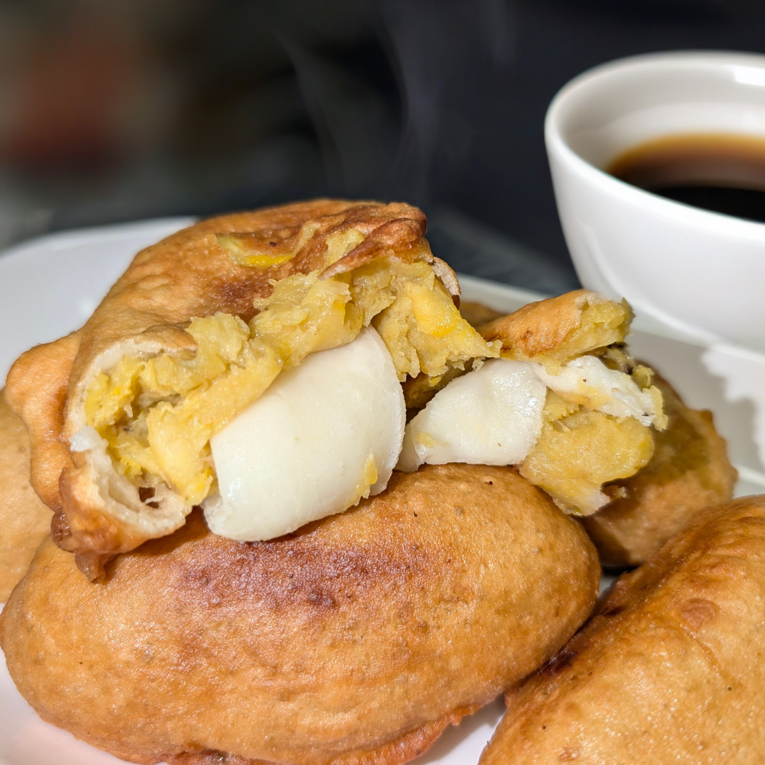 Sweet ripe plantain stuffed with cheese