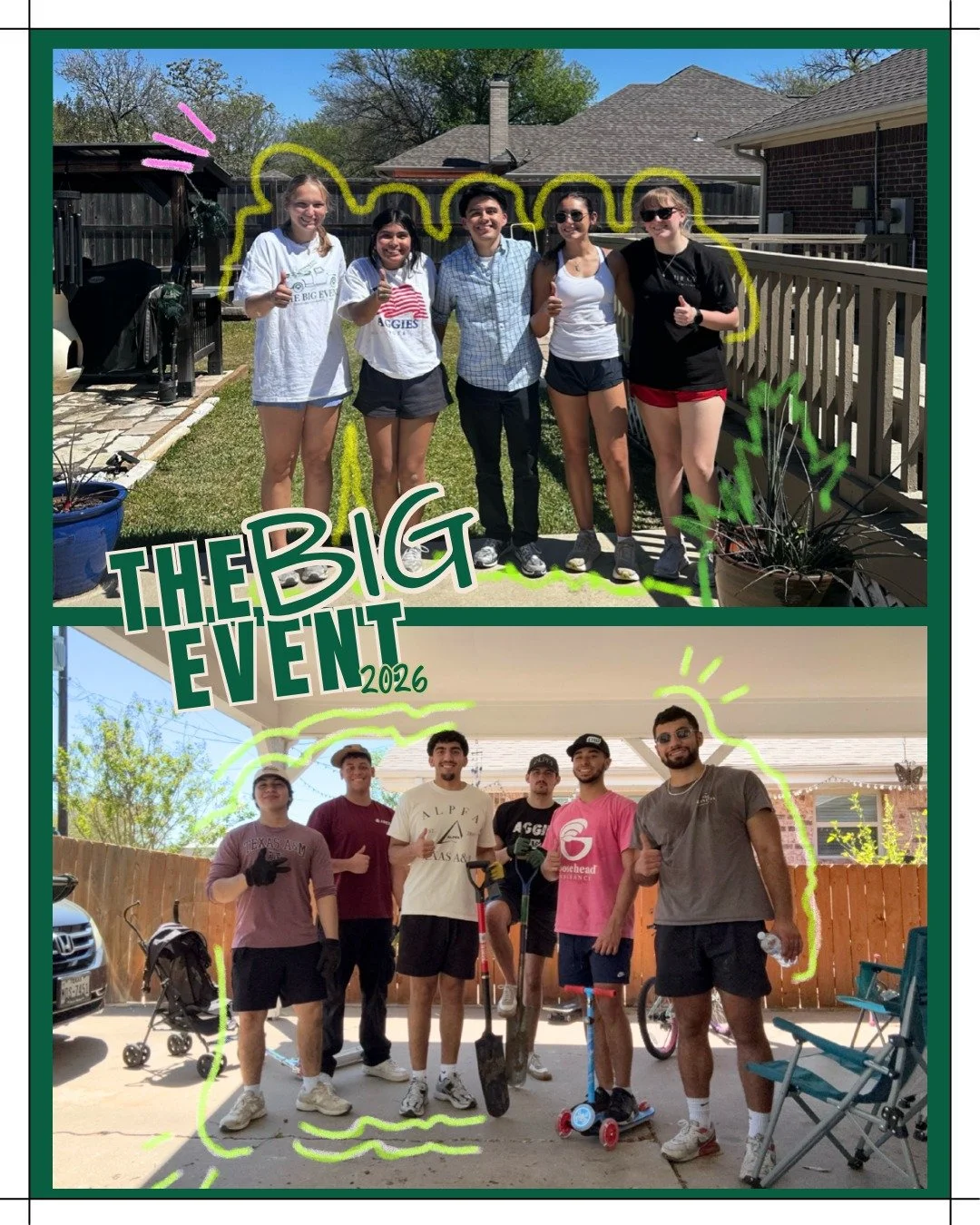 Our ALPFA members showed up strong for Big Event 2026 🪴

Every year, this incredible Texas A&amp;M tradition brings students together to give back, and we proudly spent our Saturday morning serving our local community. 

From painting 🎨 and buildin