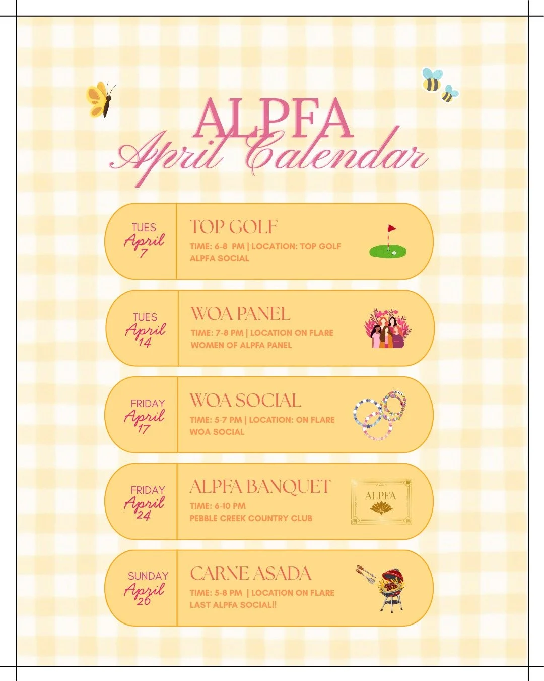 The time has finally come&hellip; our last calendar of the semester 🗓️🥲

Thank you to everyone who has shown up and supported our events along the way, it truly means everything. Let&rsquo;s finish this last month strong 💪

We can&rsquo;t wait to 