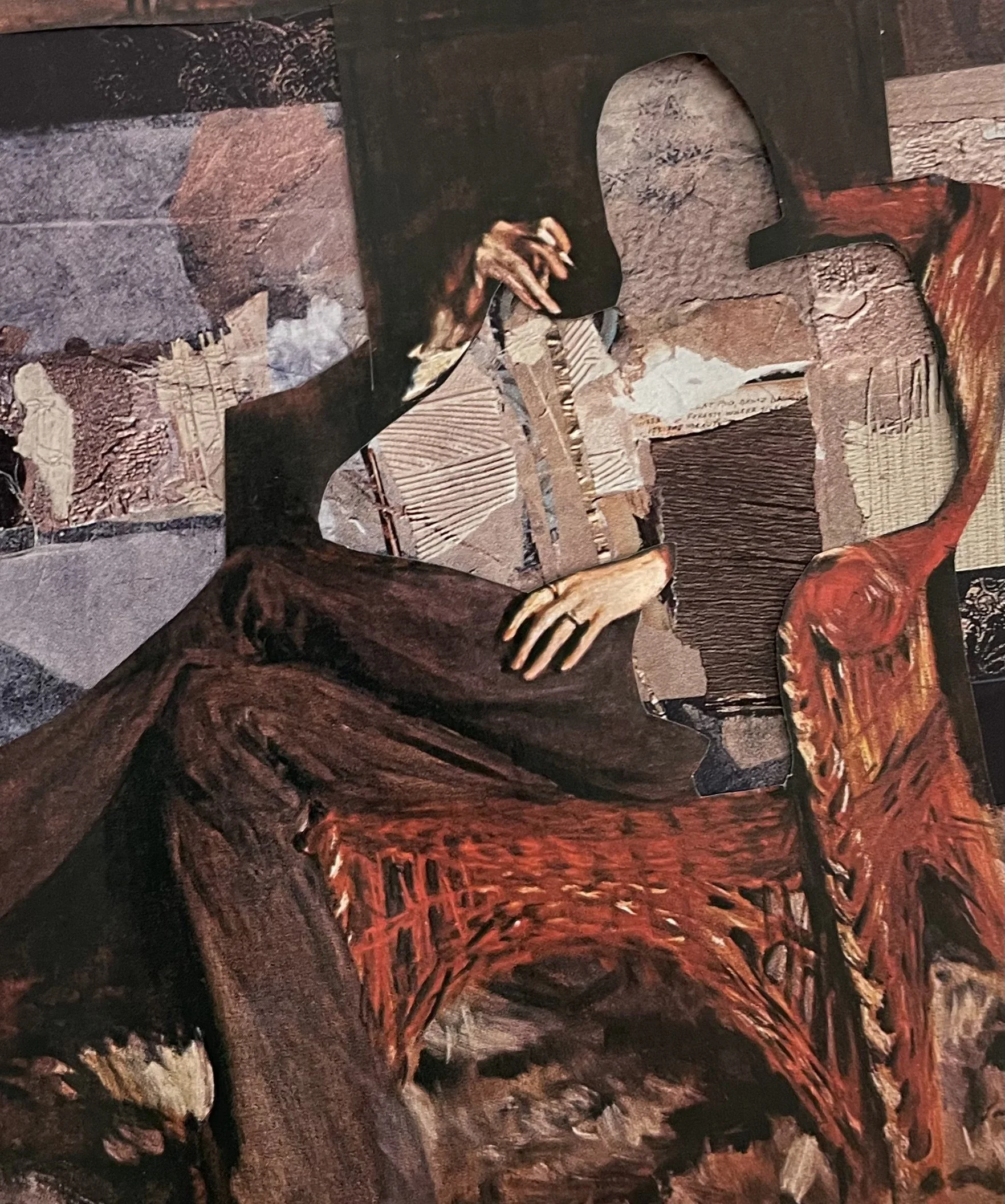 Contemplation in Patchwork and Shag