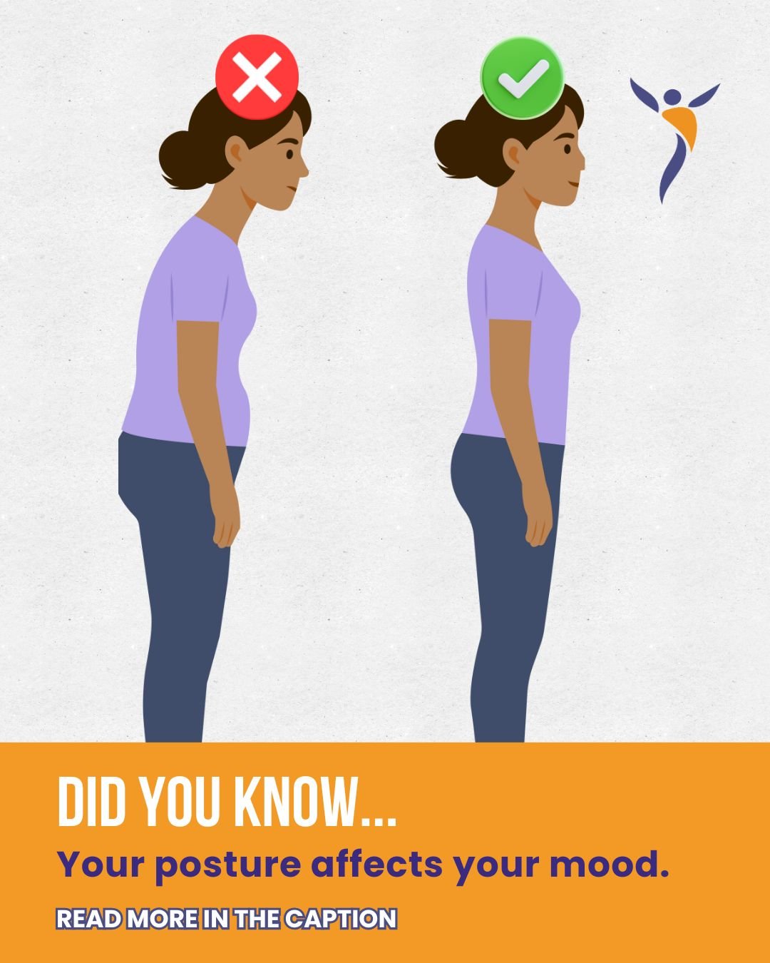 Poor posture does more than affect how you look. It can lead to muscle tension, fatigue, headaches, and nagging aches throughout the day. Standing and sitting upright improves breathing, reduces strain, and can even boost confidence and mood.

Physio