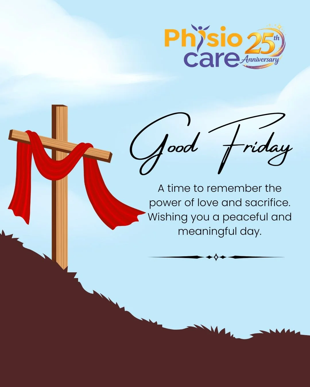 Wishing you and your loved ones a meaningful and peaceful Good Friday. 
&mdash; From the team at PhysioCare Inc.