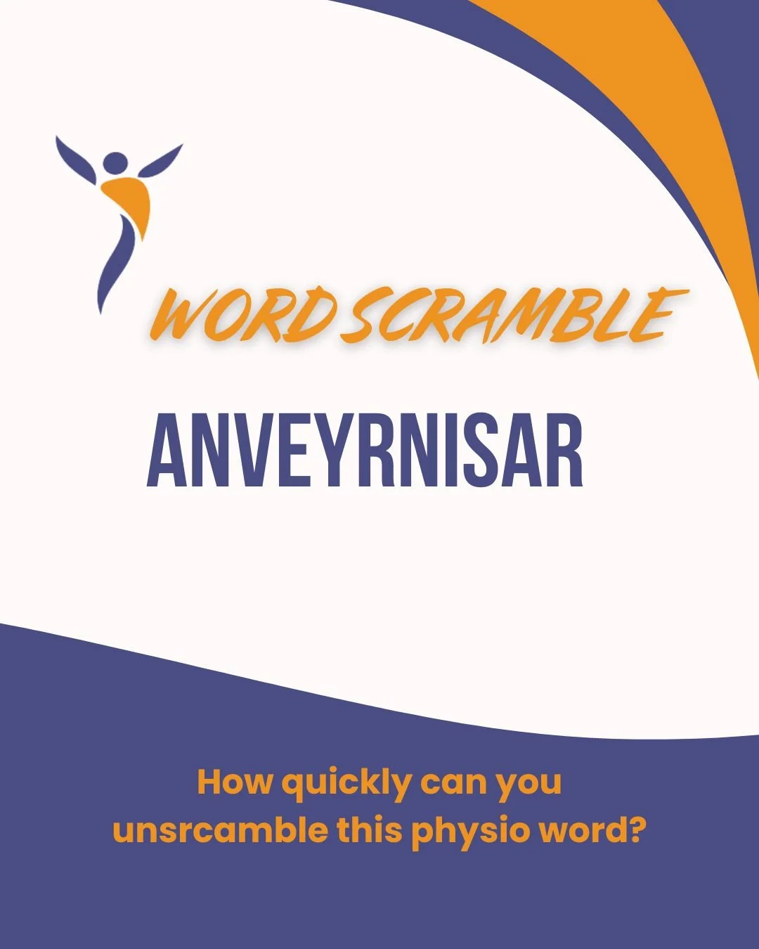 Take a break with us and relieve some stress. How quickly can you unscramble this word? Hint: We've been celebrating all month long! 🥳✨

#physiocarebarbados