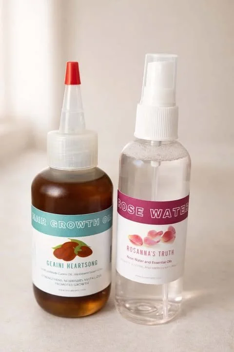 4 oz. (TRAVEL SIZE) Thrive Kit  - Rose Water & Hair Growth Oil