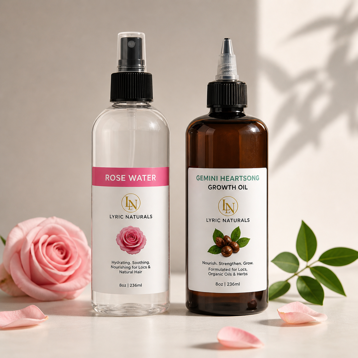 The Loc Care System™ (Thrive Kit) – Rose Water + Gemini Heartsong Growth Oil