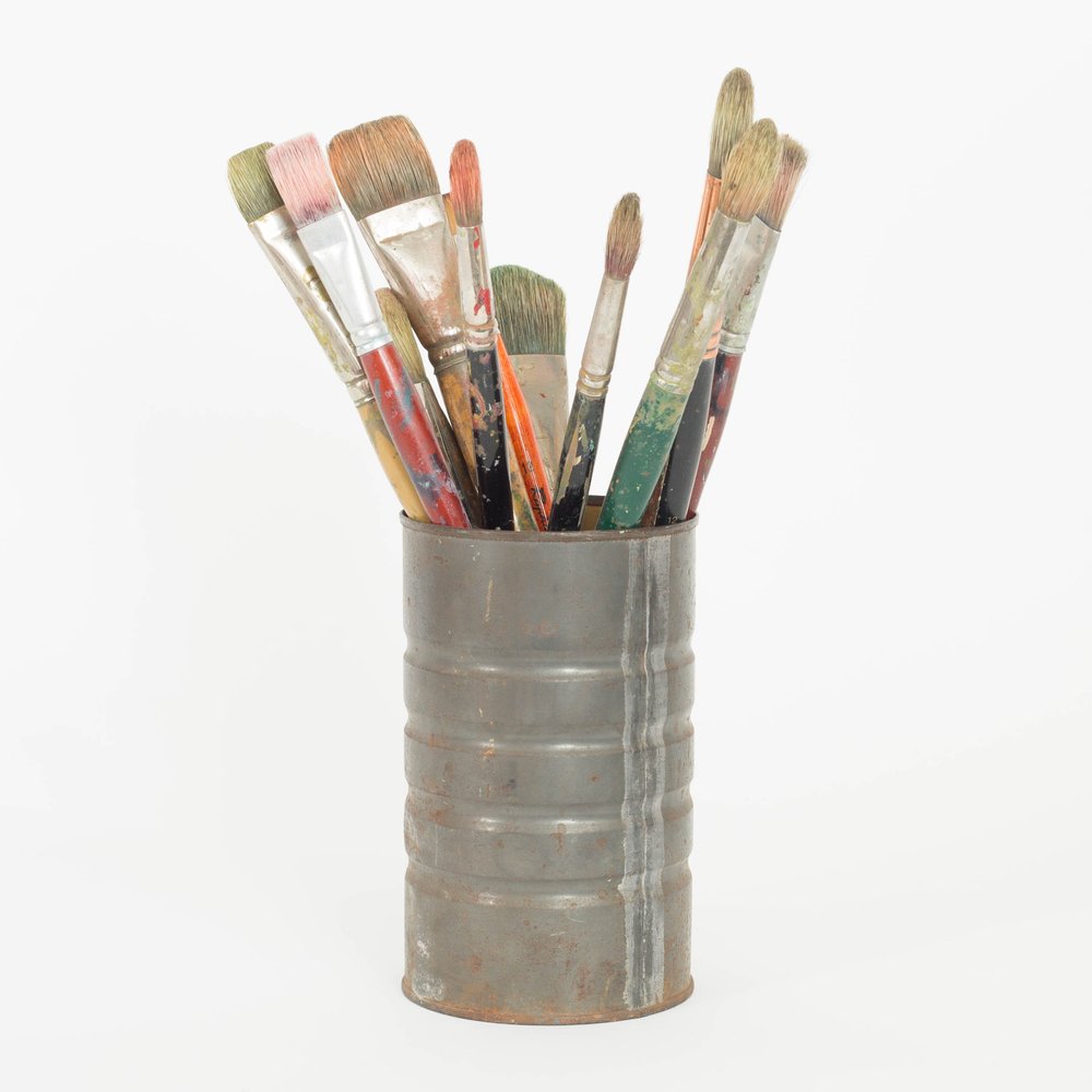 EVE0142 Can of Paintbrushes — HOT SET PROPS | Bay Area Prop Rentals