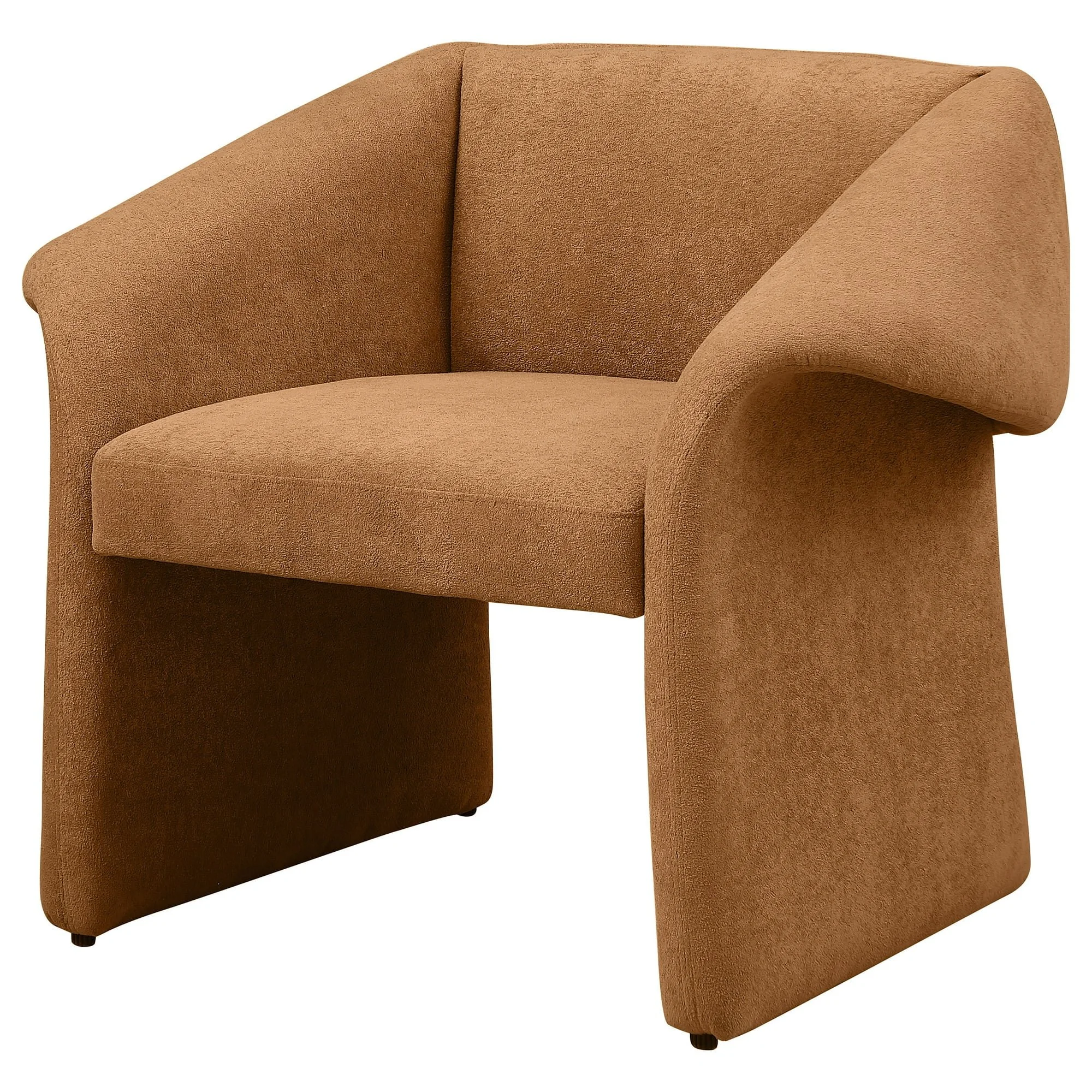 Brown Upholstered Accent Chair