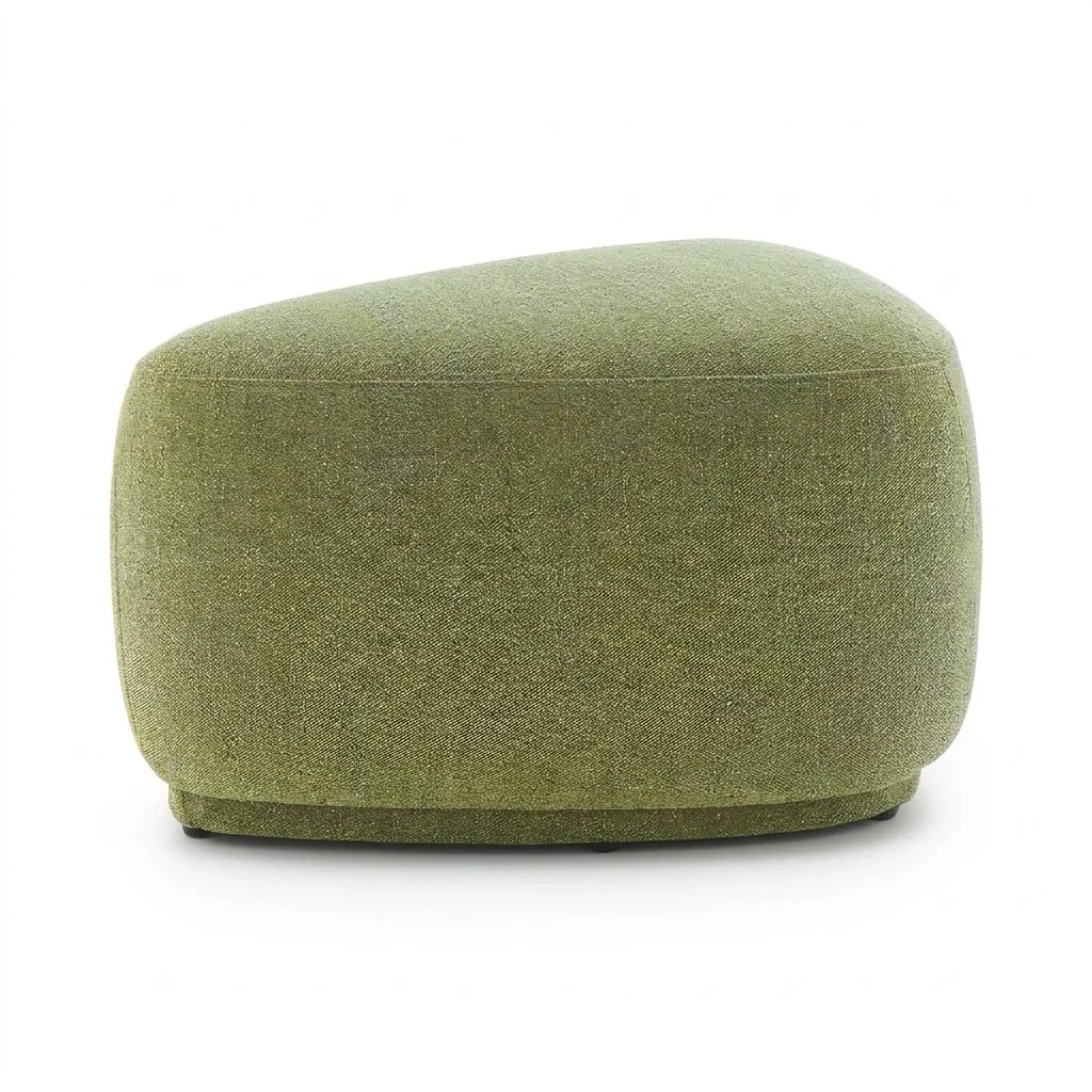 Green Pebble Ottoman Small