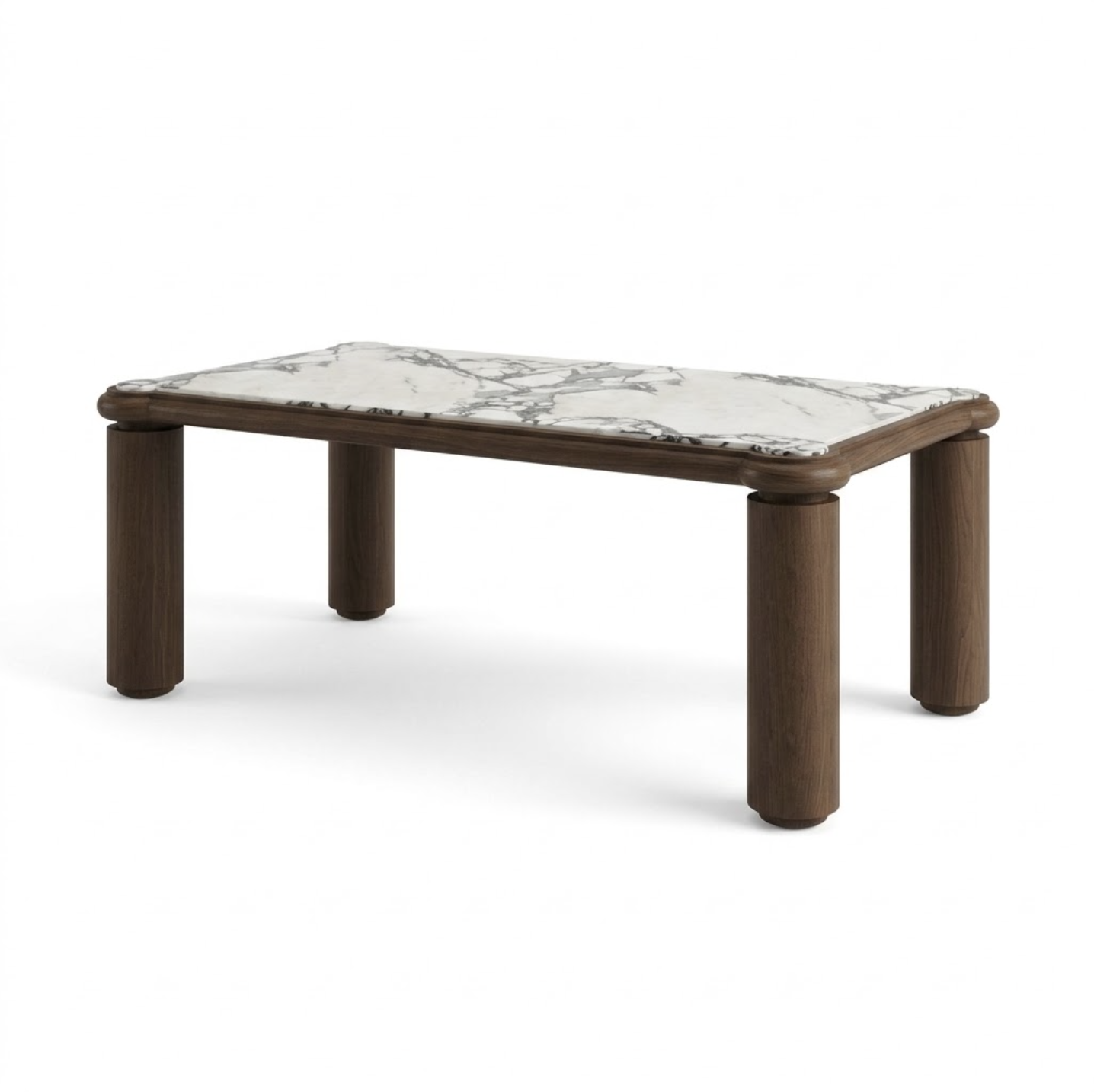 Pillar-Leg Coffee Table