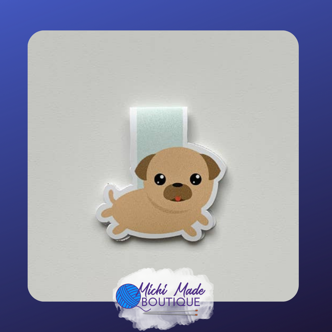 A dashing pug on the run! Engine-powered tail wag ready to mark your page with boundless vim.