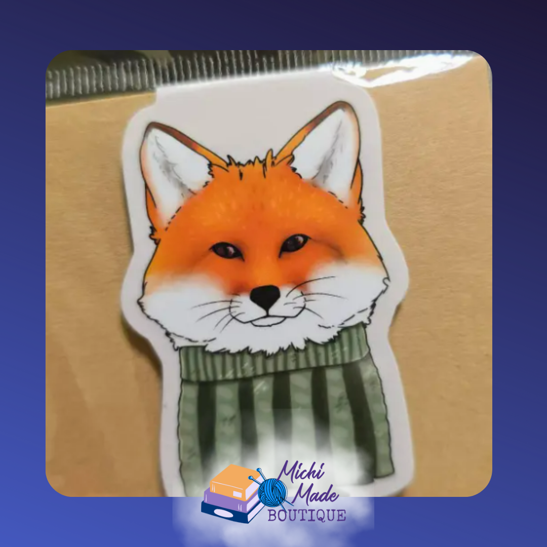 Close-up fox face with calm eyes.