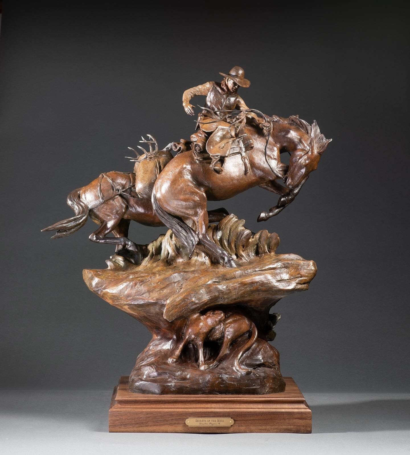 Secrets of the Mesa | Limited Edition of 20 in bronze⁠
27&quot;H x 21&quot;W x 12&quot;D⁠
⁠
I'm headed to Texas next week to deliver all of my work for this year's Cowboy Artists of America Show coming up early next month. Secrets of the Mesa is one 
