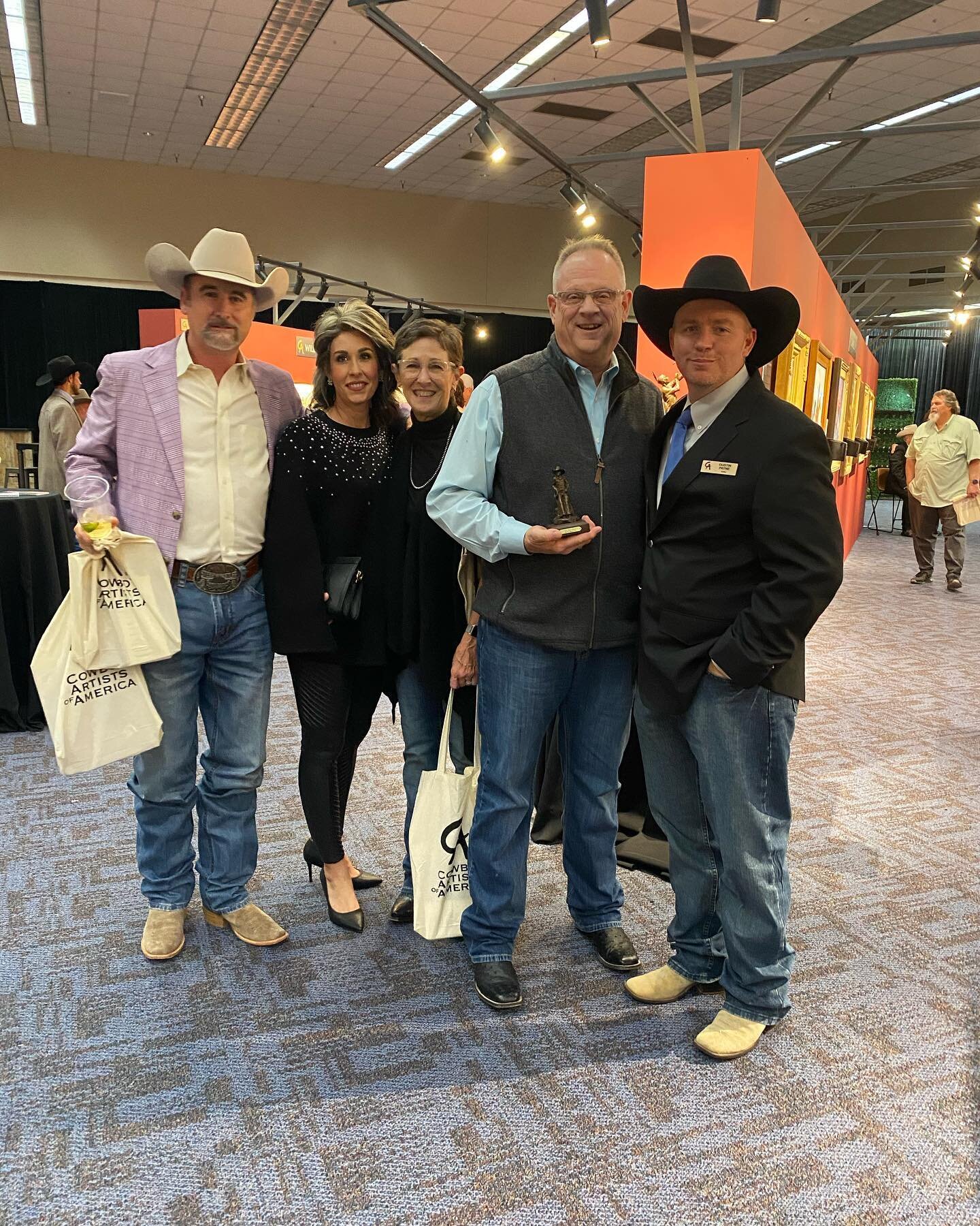 I'm grateful for another year at the @cowboyartistsofamerica Show. We had a great time in Fort Worth this last week, spent a lot of time with collectors and friends and appreciate everyone's help and hard work. It was great to see you all. Thank you.