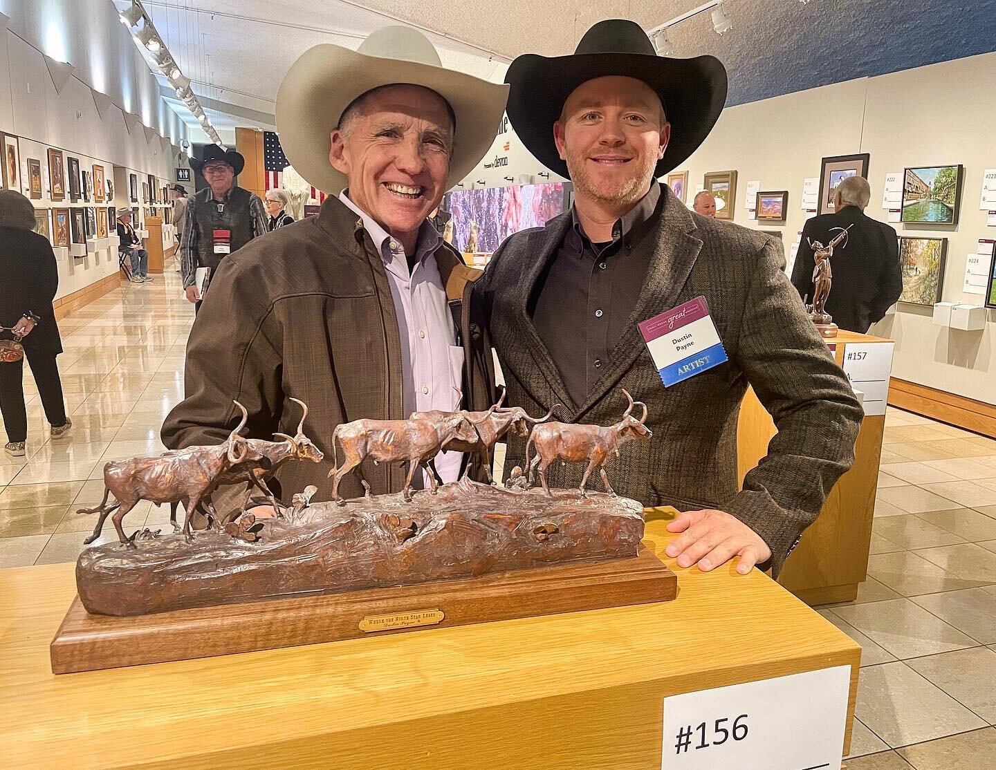 I had a great time at the Small Works, Great Wonders Show at the @nationalcowboymuseum  this weekend. It was nice to visit with so many great friends and collectors. ⁠
⁠
⁠
#artwork #instaartwork #westernart #cowboyart #artofthewest #westernartcollect