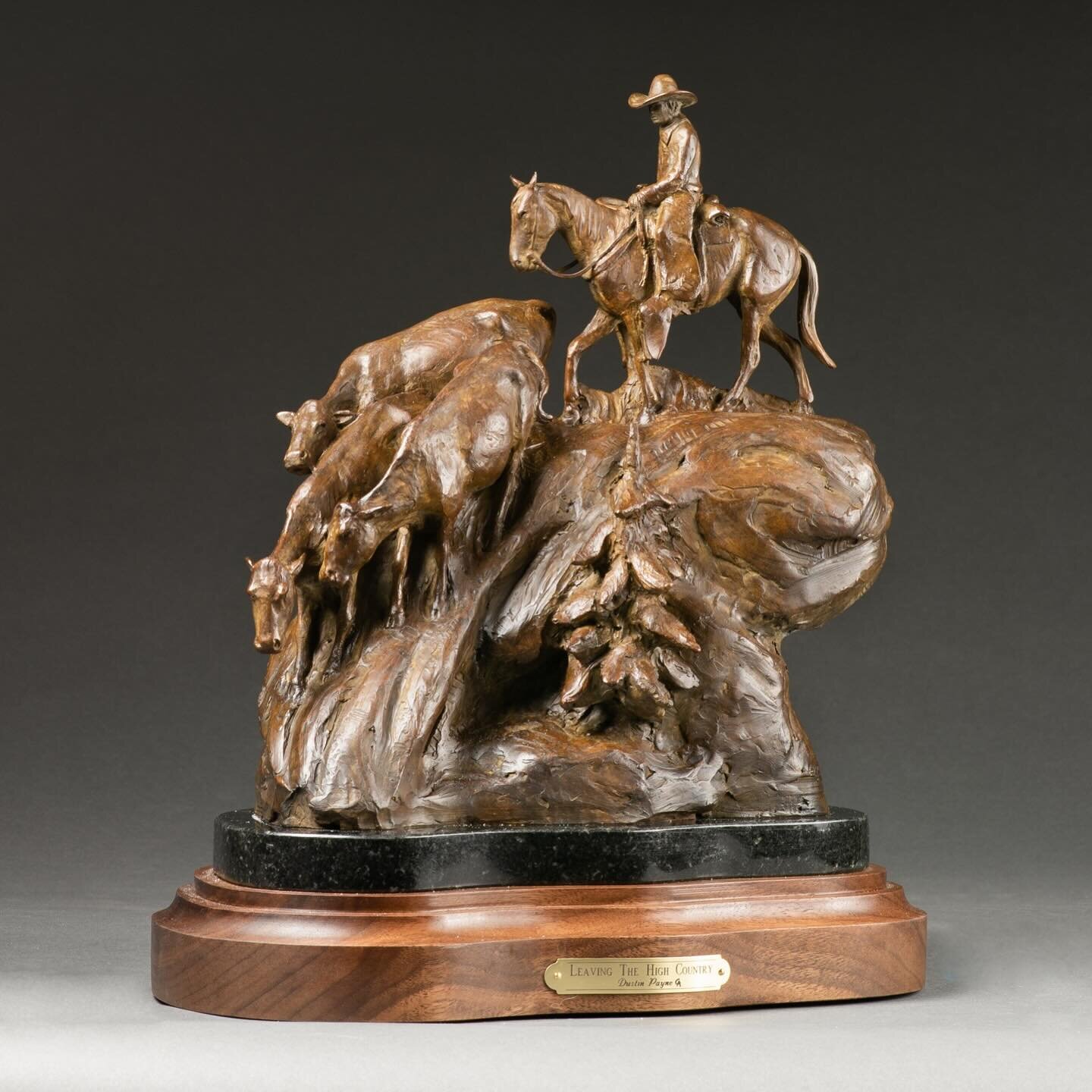 Throwback to a piece I did in 2019. &ldquo;Leaving the High Country&rdquo; is a limited edition of 12 and pays homage to the American Rancher.⁠
⁠
#cowboyartistsofamerica #westernart #westernsculpture #cowboyart #cowboyartist #westernstyle