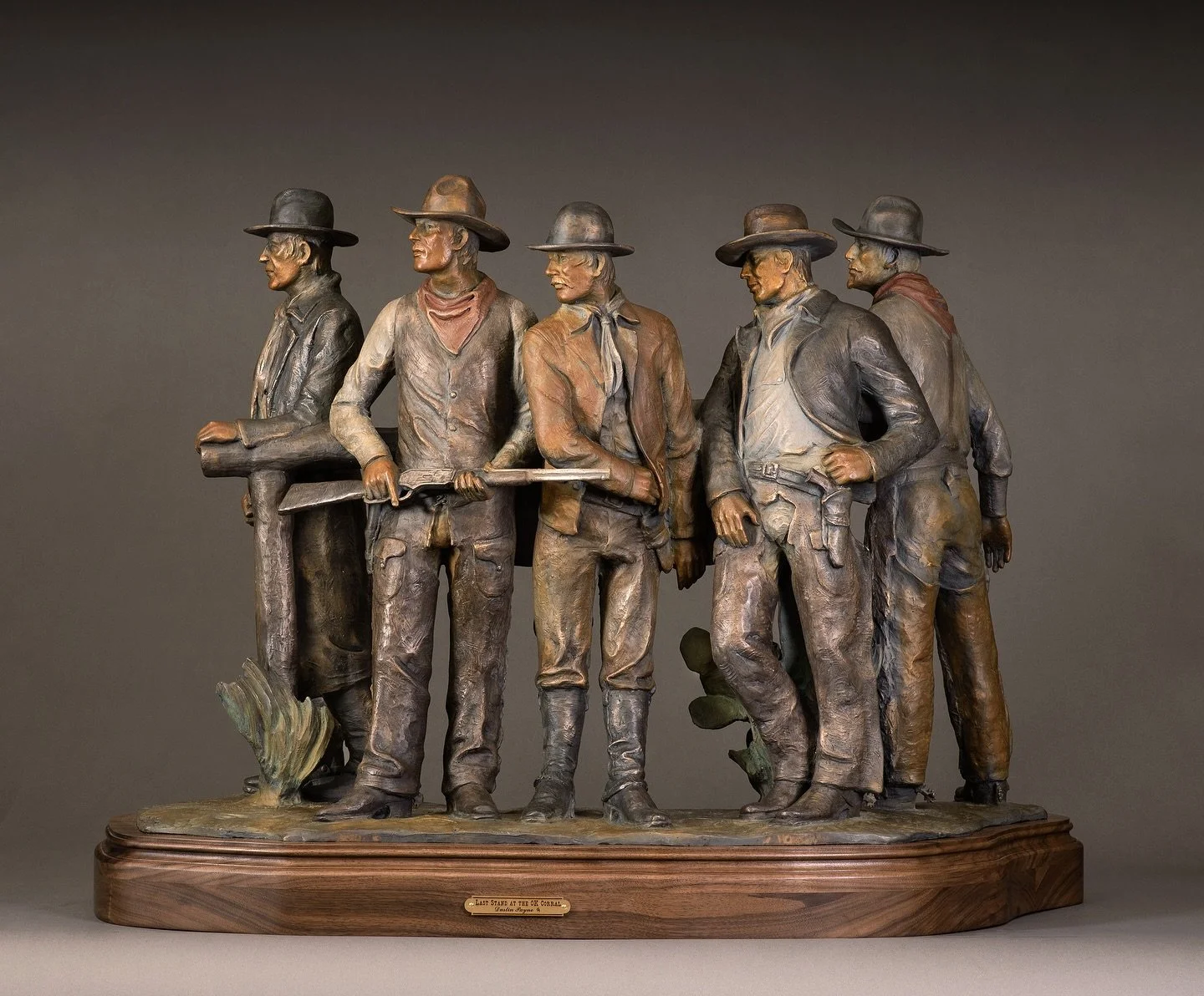 First look at &ldquo;Last Stand at the OK Corral&rdquo; in bronze, available at the @cowboyartistsofamerica show coming up on November 7-8 in Fort Worth, Texas. ⁠
⁠
Tickets available at cowboyartistsofamerica.com. I&rsquo;m looking forward to seeing 