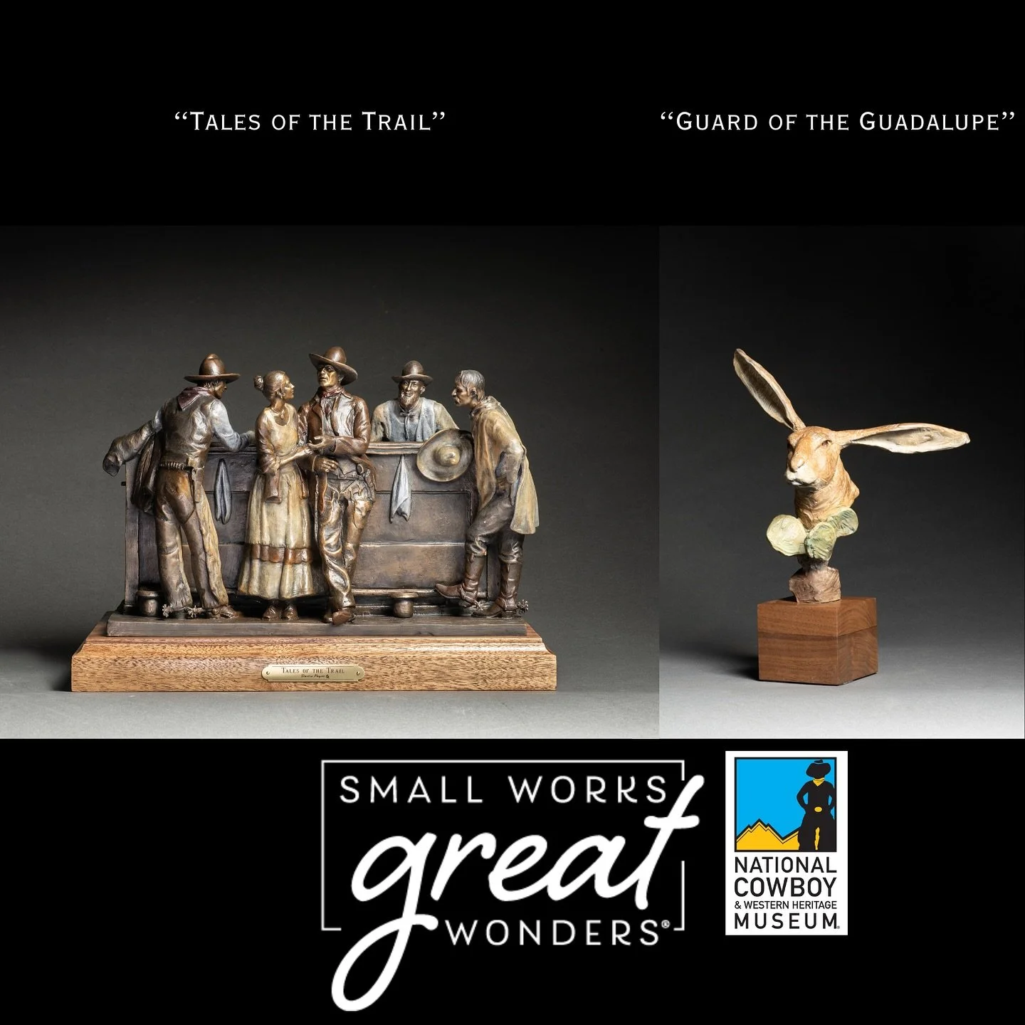 I&rsquo;m excited to attend this year&rsquo;s Small Works, Great Wonders in Oklahoma City this weekend. I&rsquo;ll have &ldquo;Guard of the Guadalupe&rdquo; and &ldquo;Tales of the Trail-Study&rdquo; available at the show. Looking forward to seeing y