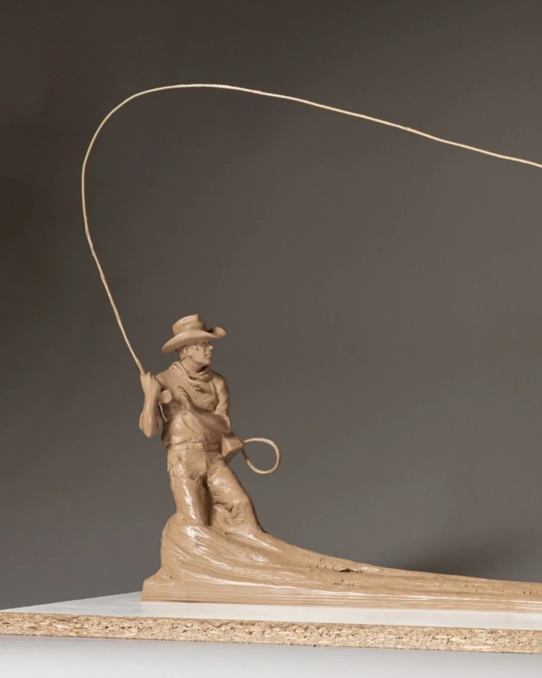 Introducing &ldquo;When The Work&rsquo;s All Done This Fall&rdquo;⁠ shown in the finished precast, bronze photos coming soon. 
⁠
Blending the spirit of the West with the quiet pull of a mountain stream, this piece captures one of those rare moments w