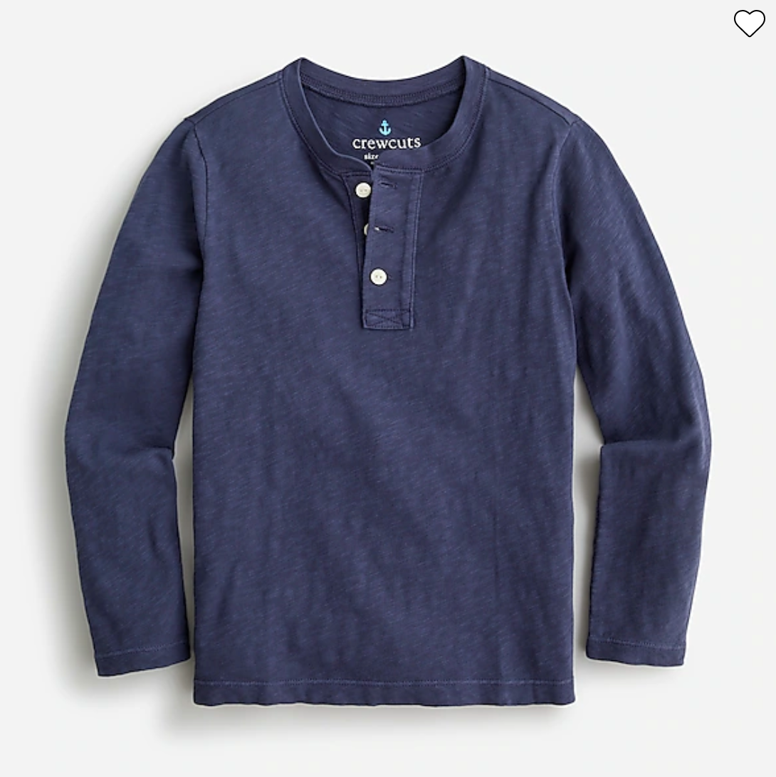 J.Crew Boys Long Sleeve Henley