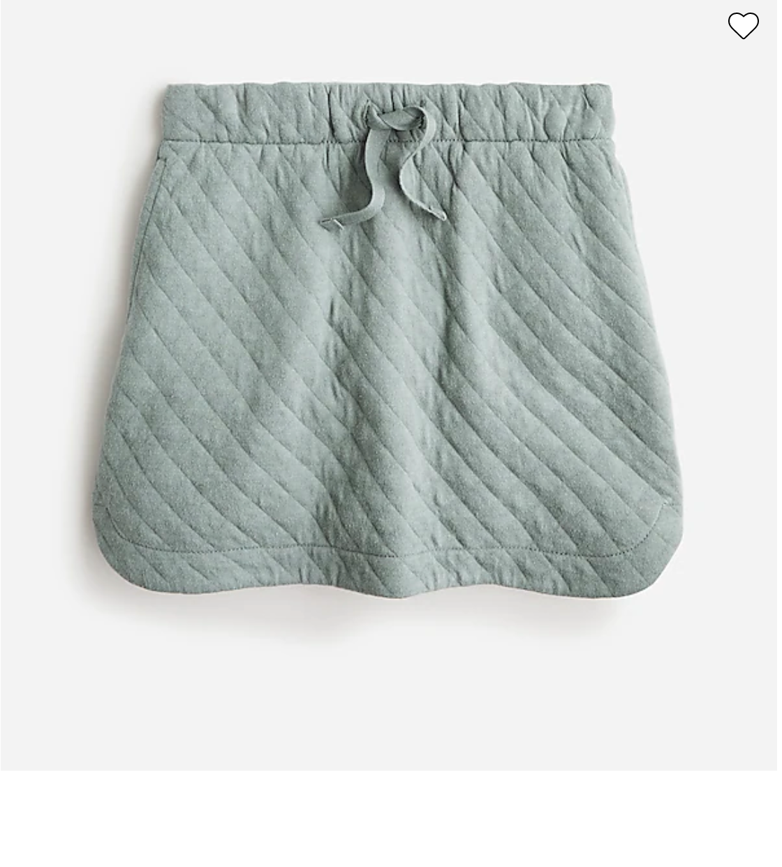 J.Crew Girls Quilted Pull On Skirt