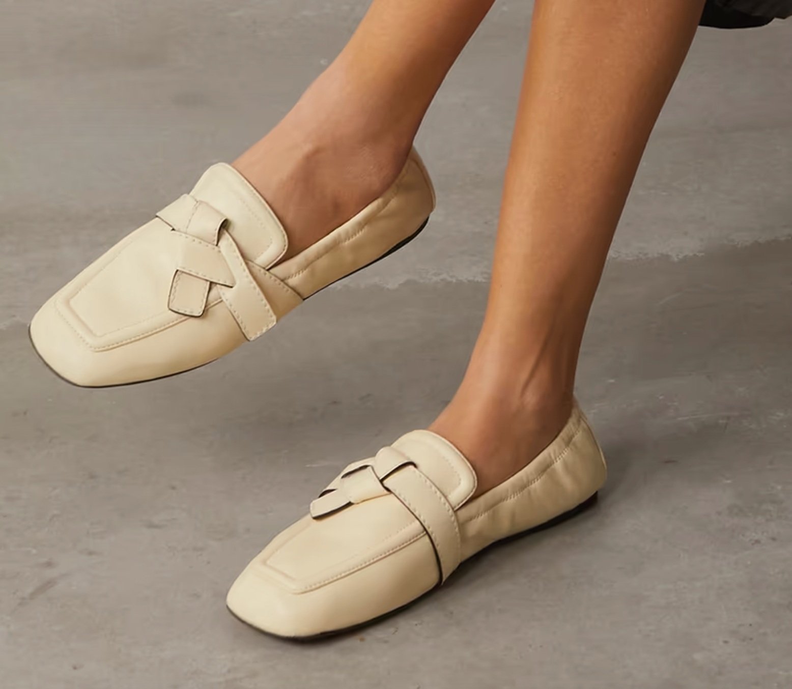 LOEWE Gate knotted leather loafers