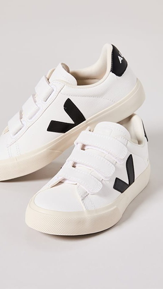 VEJA Recife rubber-trimmed leather sneakers