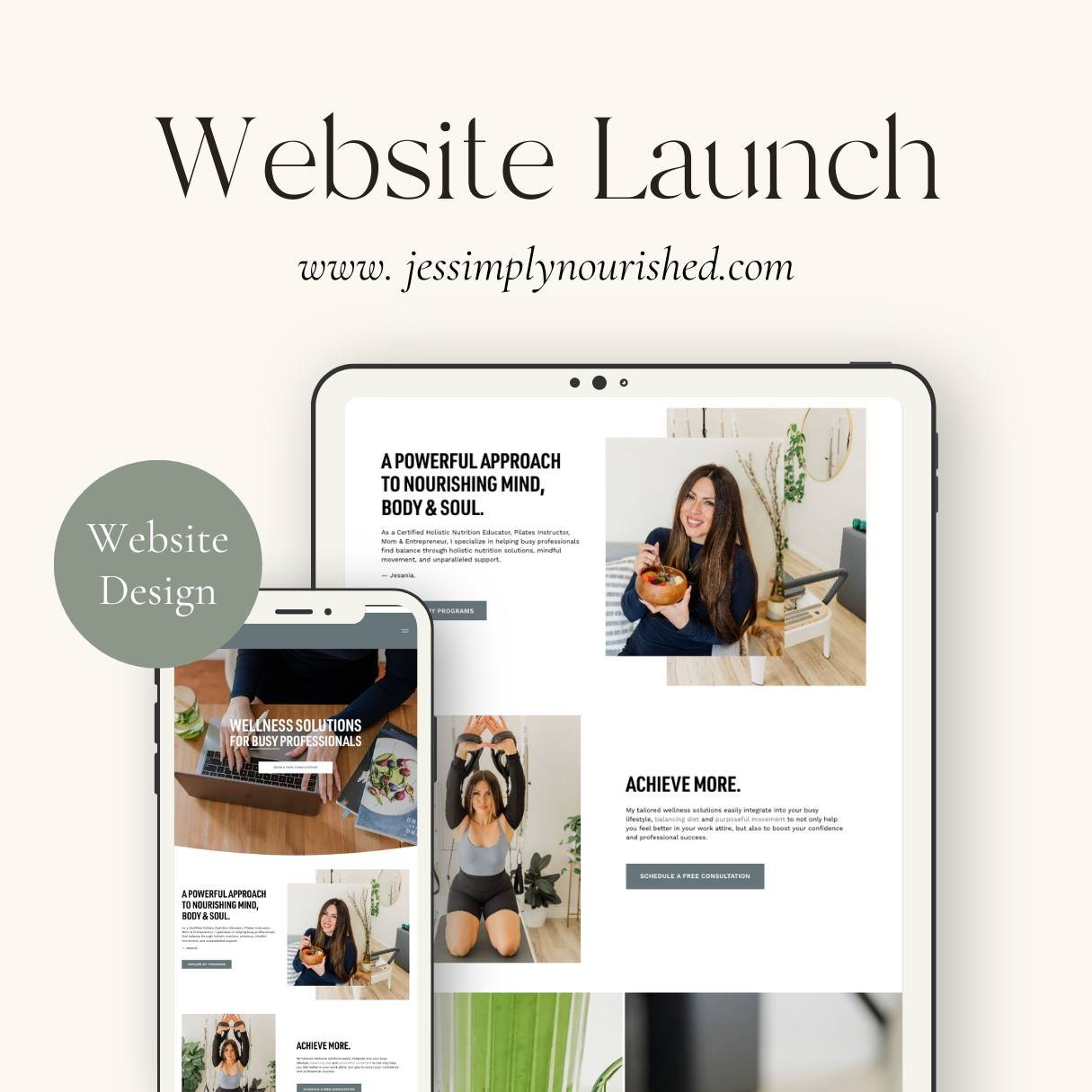 And we're LIVE! This project was a labor of love and included everything from brand strategy and design to copywriting, brand photoshoots, lead generation and more, all created with a whole lot of heart and intention.

We invite you to explore @jes_s