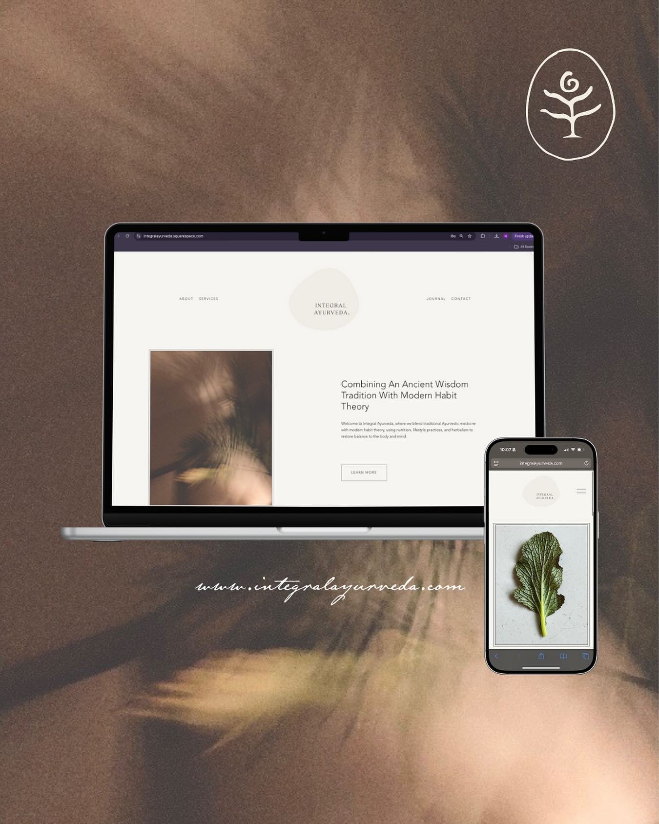 Meet @_integral.ayurveda&rsquo;s new home on the web 𖦹

Our friend and Founder, Maya, envisioned an online space that felt like home, where she could effortlessly share information about her Ayurvedic consult services, yoga classes, recipes, blog po