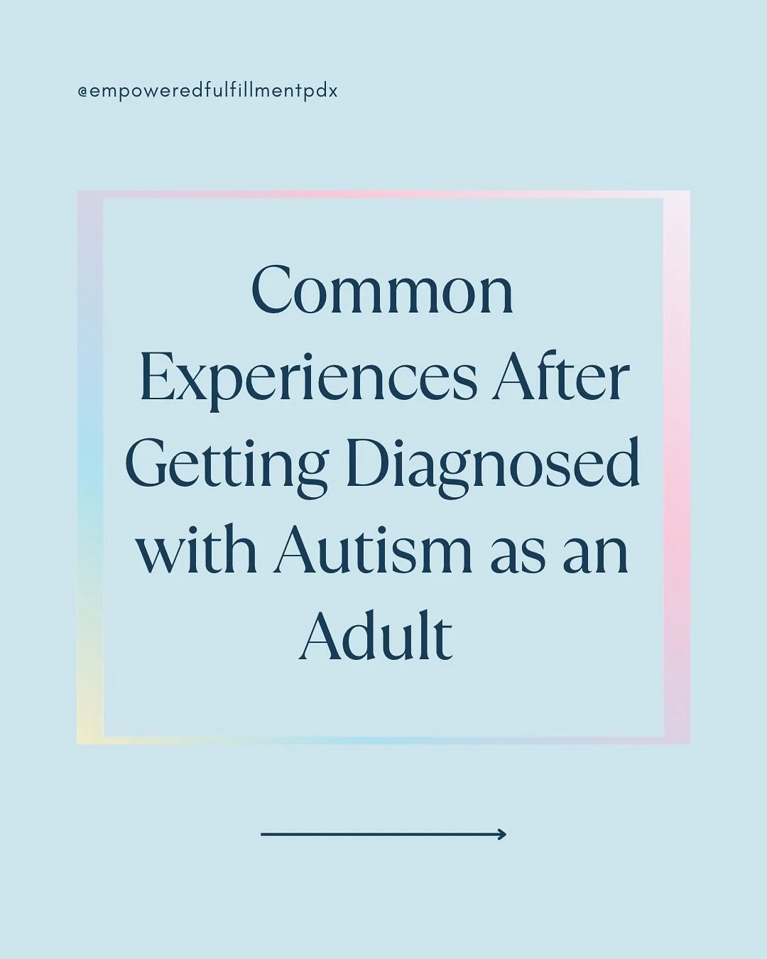 Getting an Autism diagnosis can come with a lot of big feelings and interesting experiences. What was it like for you? If you want to process in community, we have a newly diagnosed group coming up!