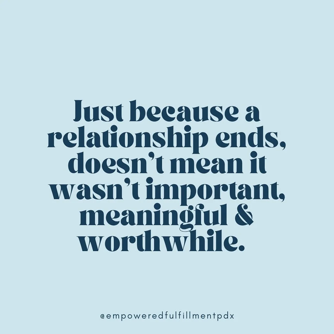 This is why I love doing conscious uncoupling work as a therapist! I understand many endings come with hurt, anger, resentment, grief, or necessary firm boundaries or cut offs. But in some cases, relationships still hold a lot of love &amp; care but 