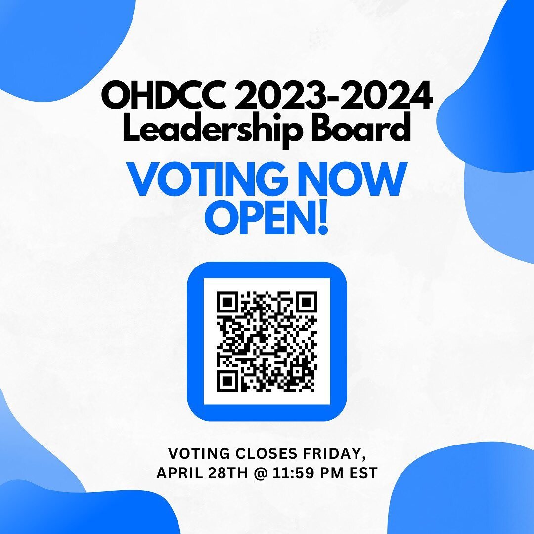 We are thrilled to announce that voting is officially open&nbsp;for the 2023-2024 OHDCC Leadership Board! Please click below to read about each candidate and cast your vote.&nbsp;

Please do take the time to read through each of the thoughtfully writ