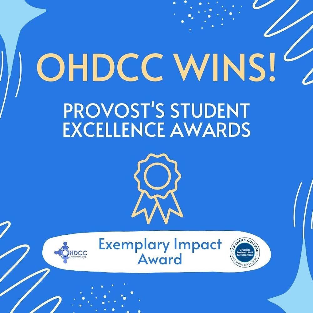 🏆We are so proud to be nominated for this year&rsquo;s Provost's Student Excellence Awards!!🏆

The Provost&rsquo;s Student Excellence Awards Ceremony is an annual event that recognizes and celebrates TC student leaders that have contributed to the 