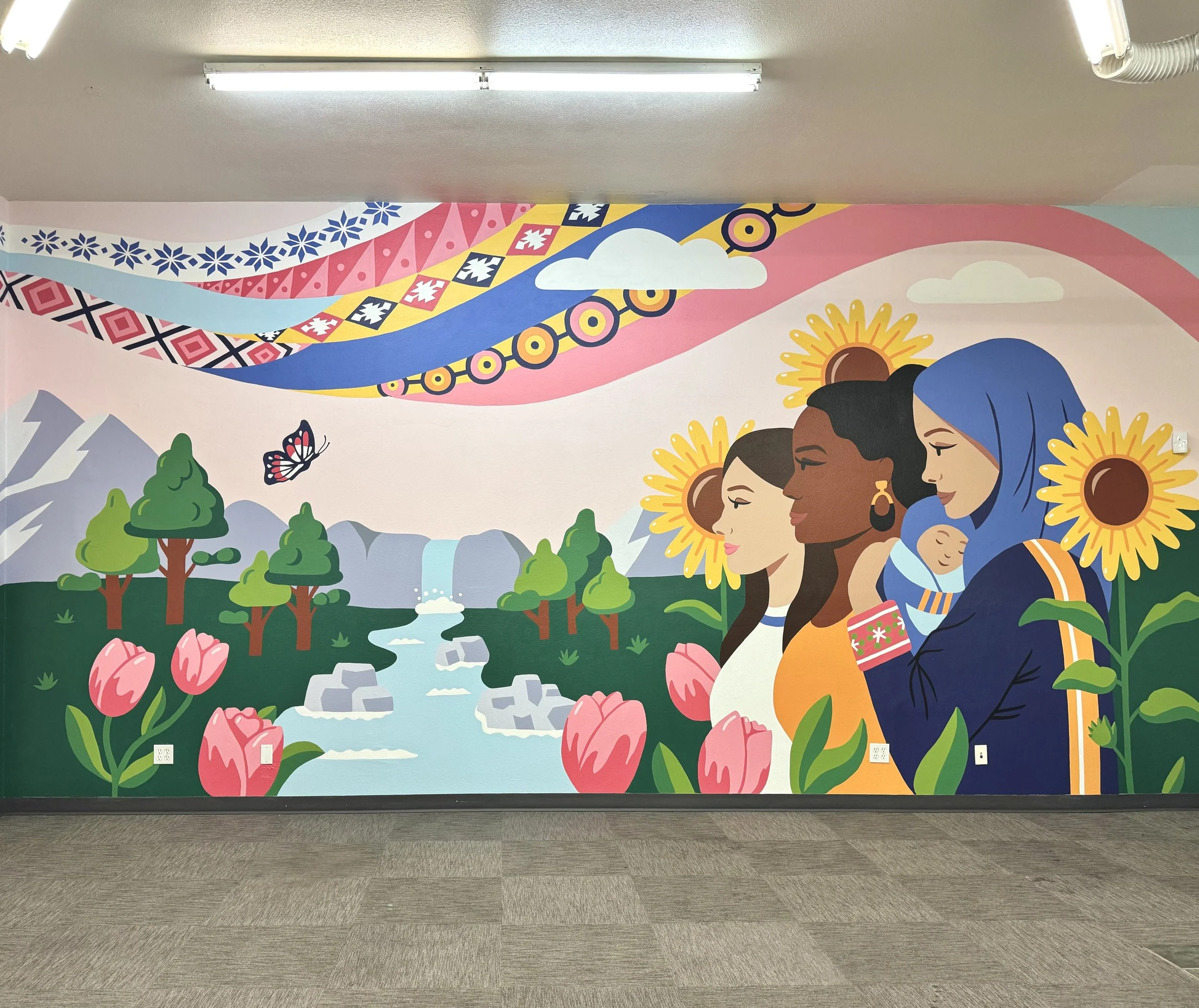 IRC Women's Resilience Center Mural