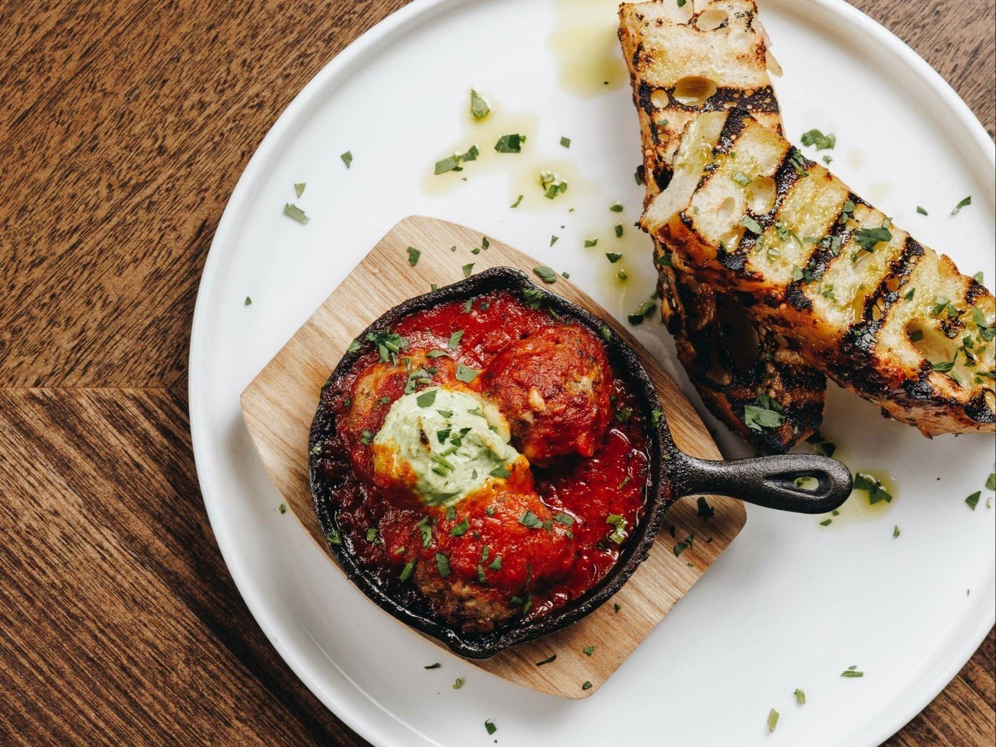 Looking for some comfort food on a rainy day? Start your week with our home-style Pork &amp; Veal Meatballs, simmered in tomato sugo, served with whipped herb feta, and freshly baked focaccia - this dish is Autumn at its best.

Did you know our signa