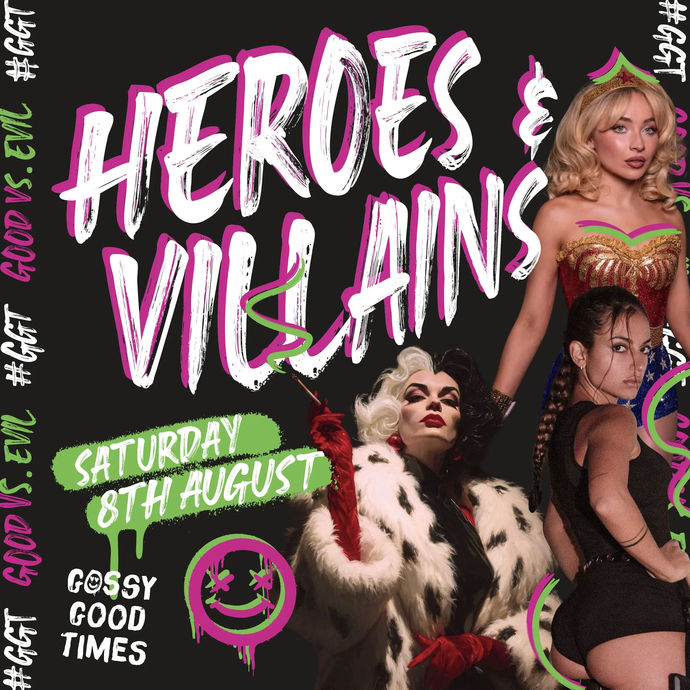 #GGT HEROES AND VILLAINS