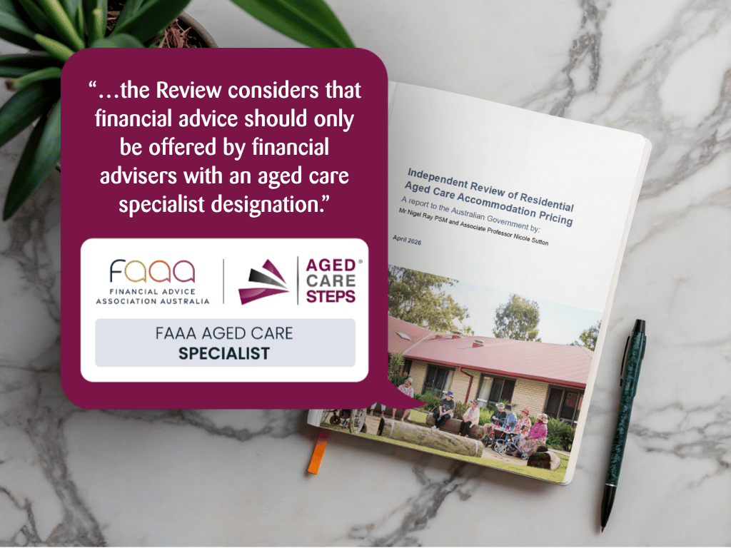 Independent Review backs specialist designation for aged care financial advice