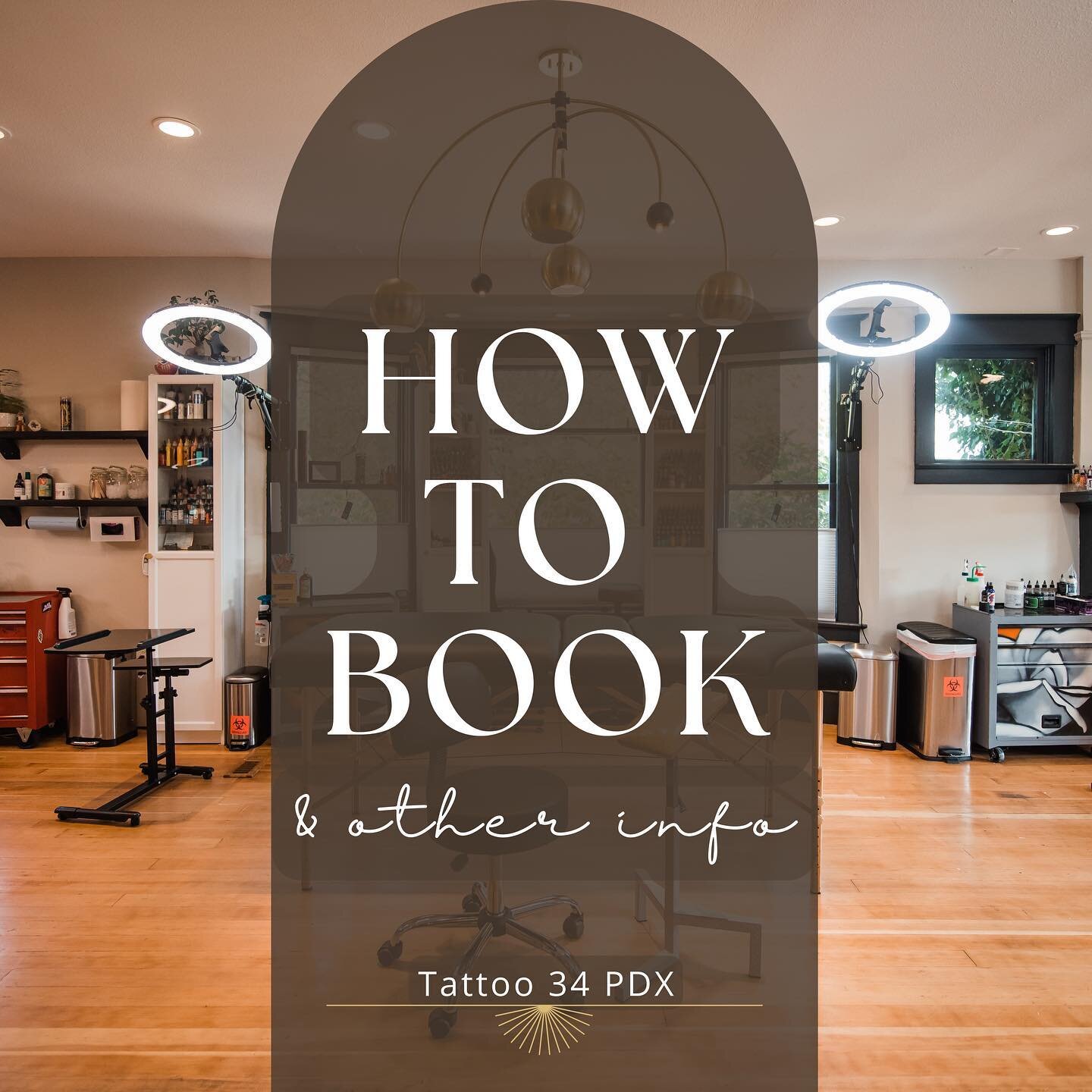 💻 How to Book &amp; Other Info: 

The shop is by appointment only (except for Walk in Wednesday &amp; Sunday). Also, when tattoo artist Ciel has openings, he will take same day appointments, link in bio!

All of the artists handle their own calendar