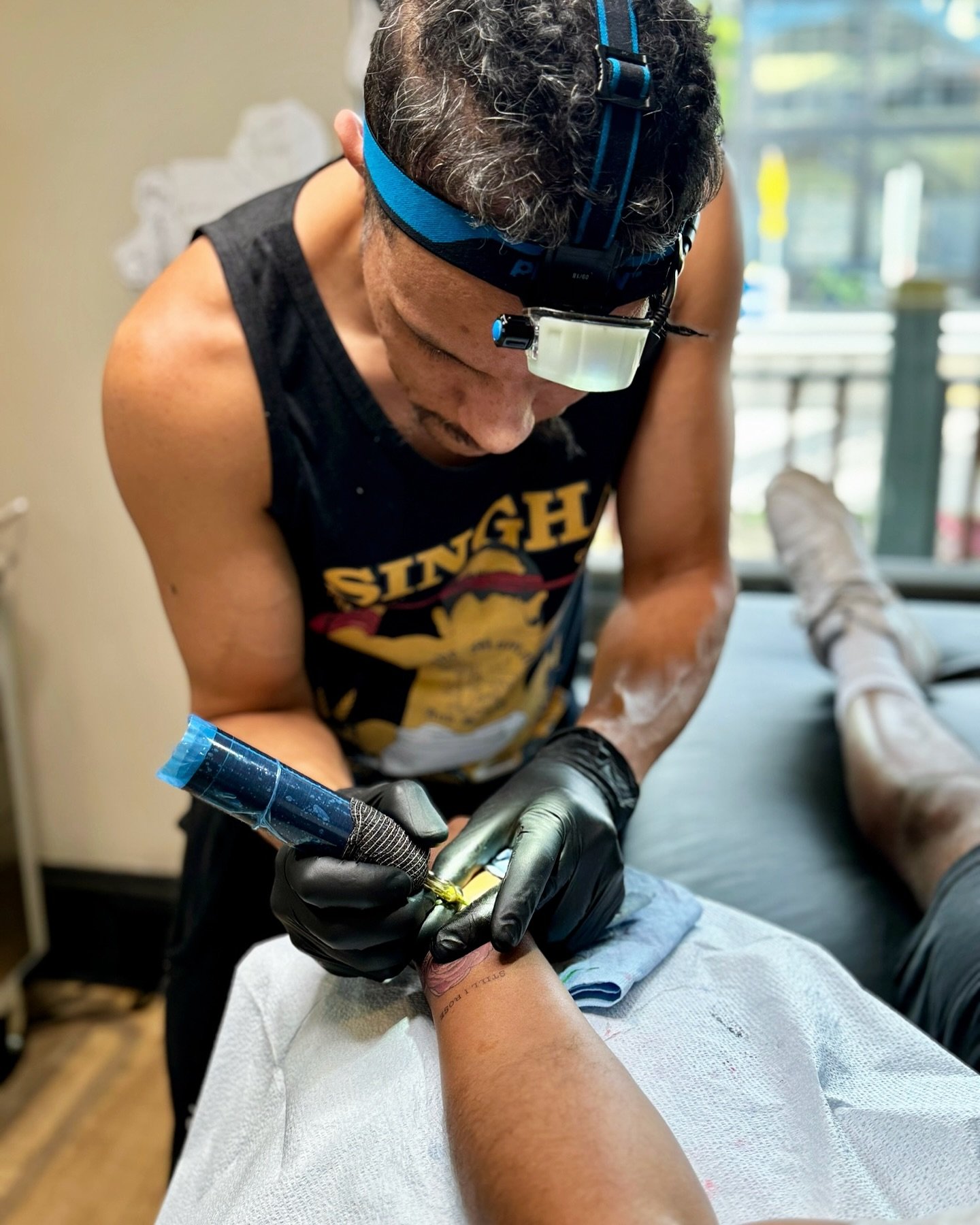 Ciel @soulpurpose tattoos at most walk in days Wednesday and Sunday along side our other artists. Walk in days are every week 12-6pm. 

Ciel is your best bet for same day tattoos and a quick turn around time. He likes impromptu, stay on his toes work