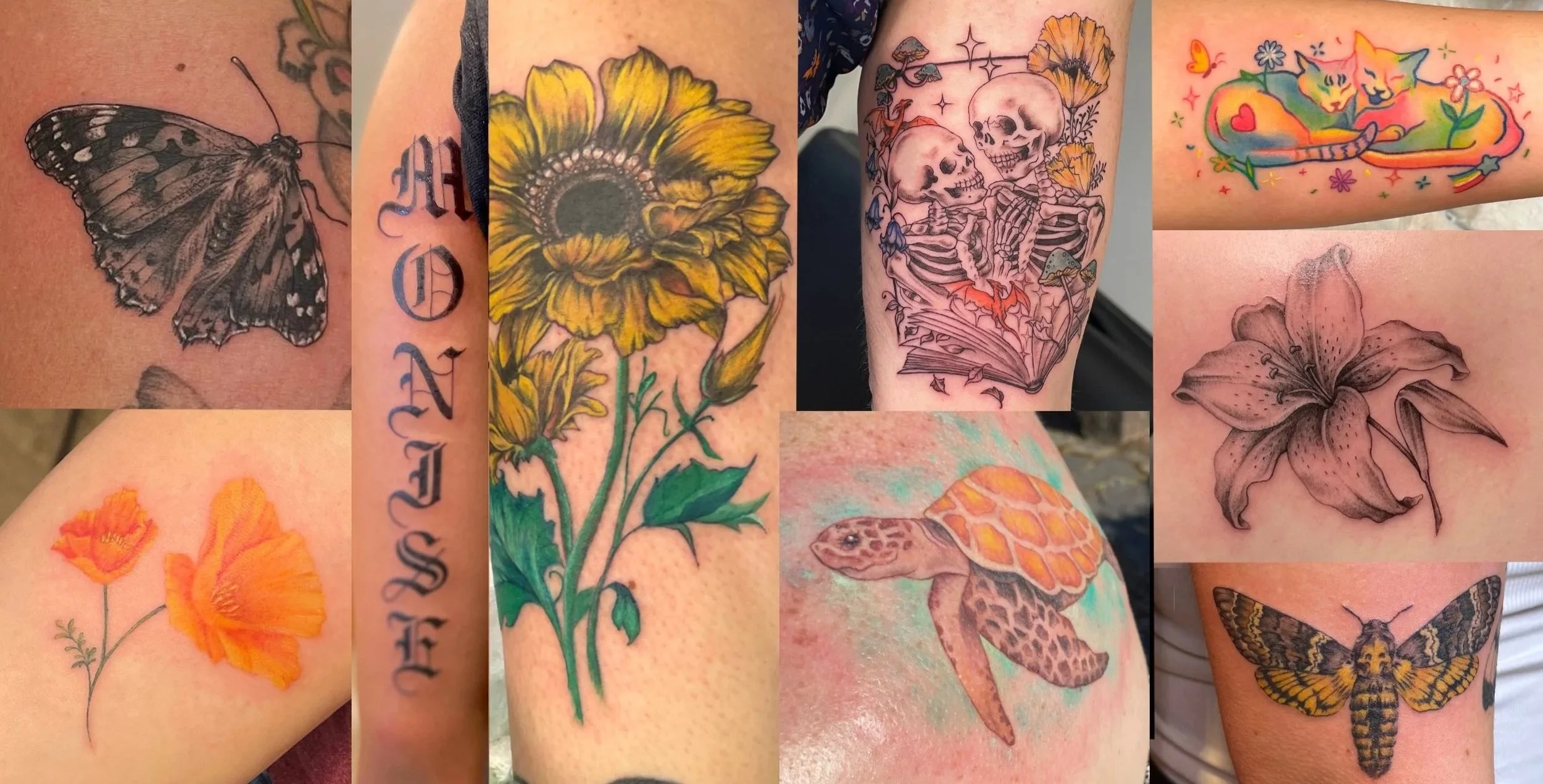 Color and Nature Tattoos by Resident Tattoo Artist Sham