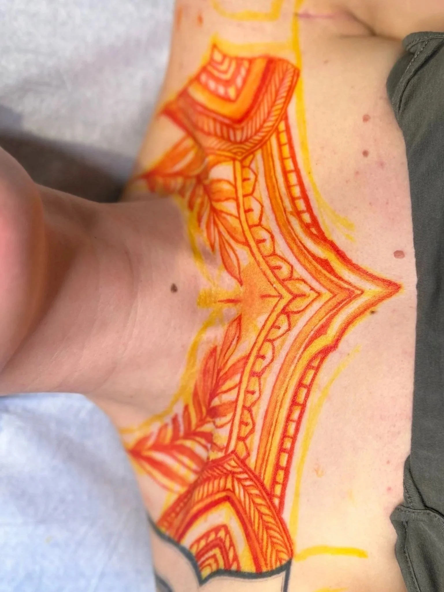 (Before) Drawn On- By Tattoo Artist Toby at Tattoo 34 in Portland, OR