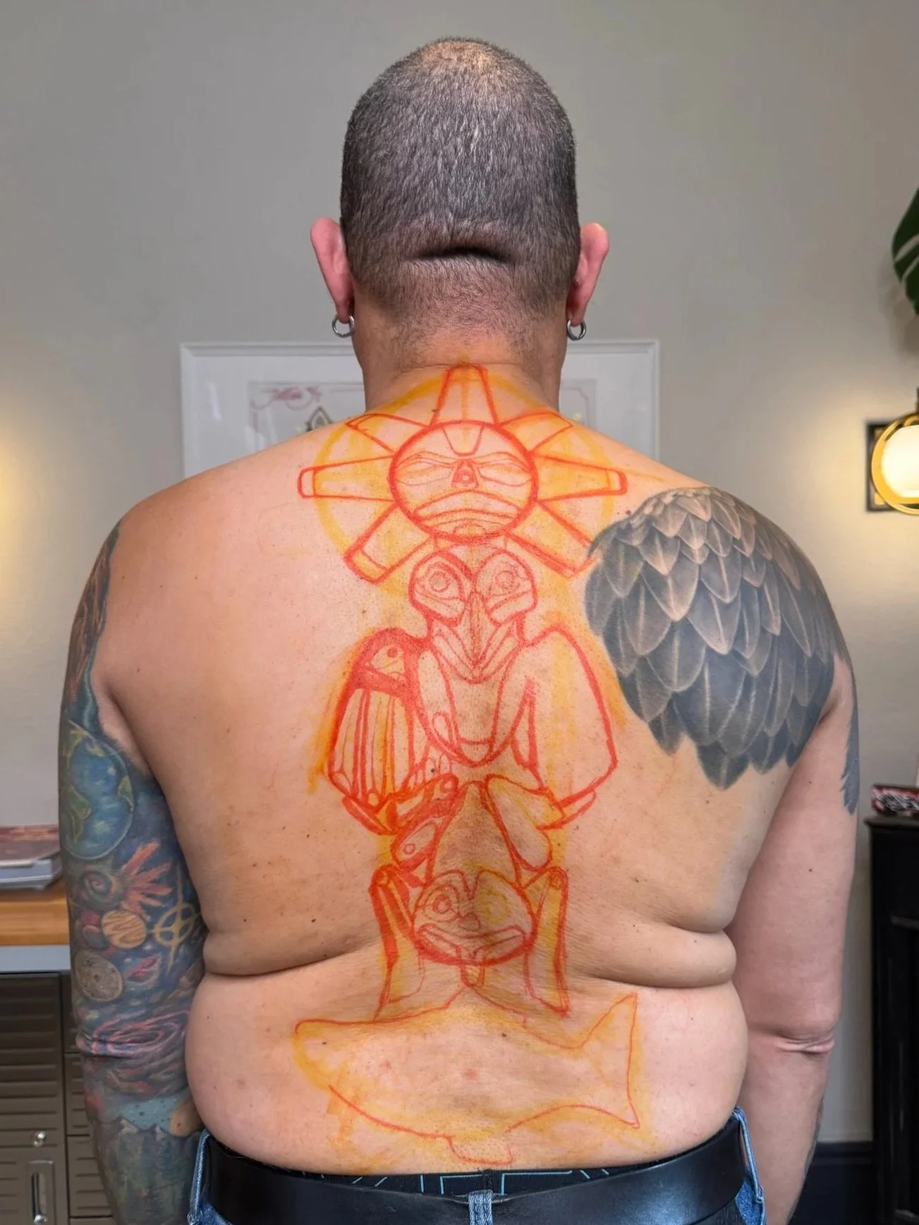 (Before) Drawn On- By Tattoo Artist Toby at Tattoo 34 in Portland, OR