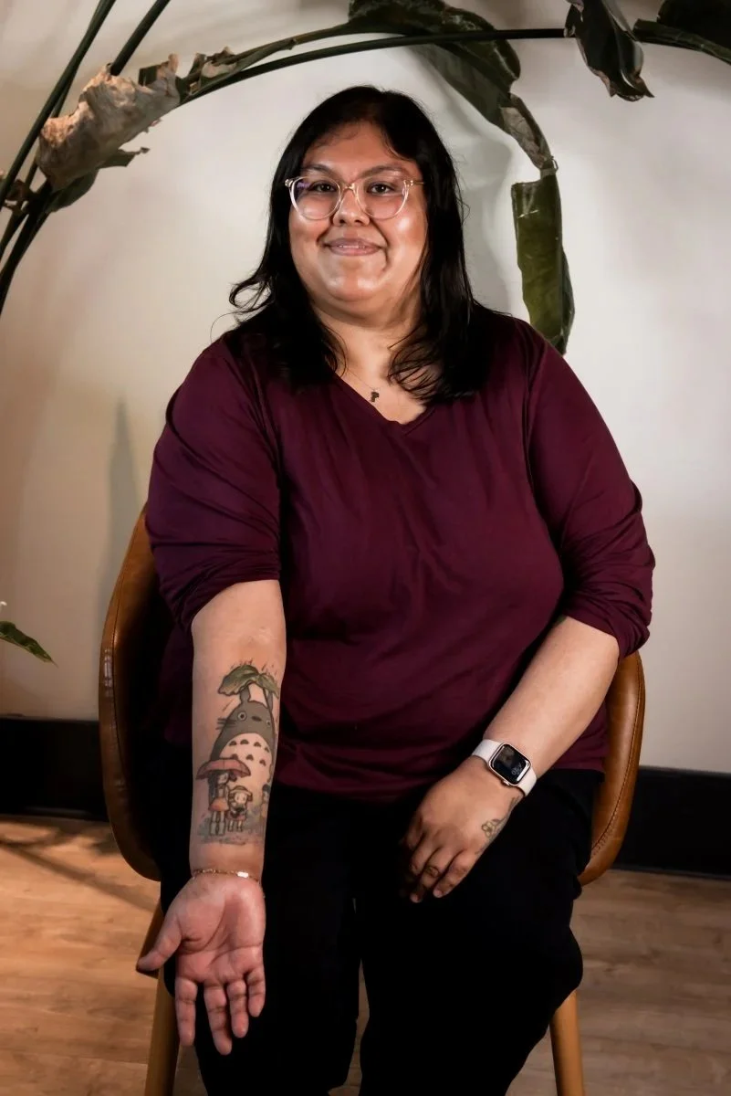 Arm tattoo on brown skin