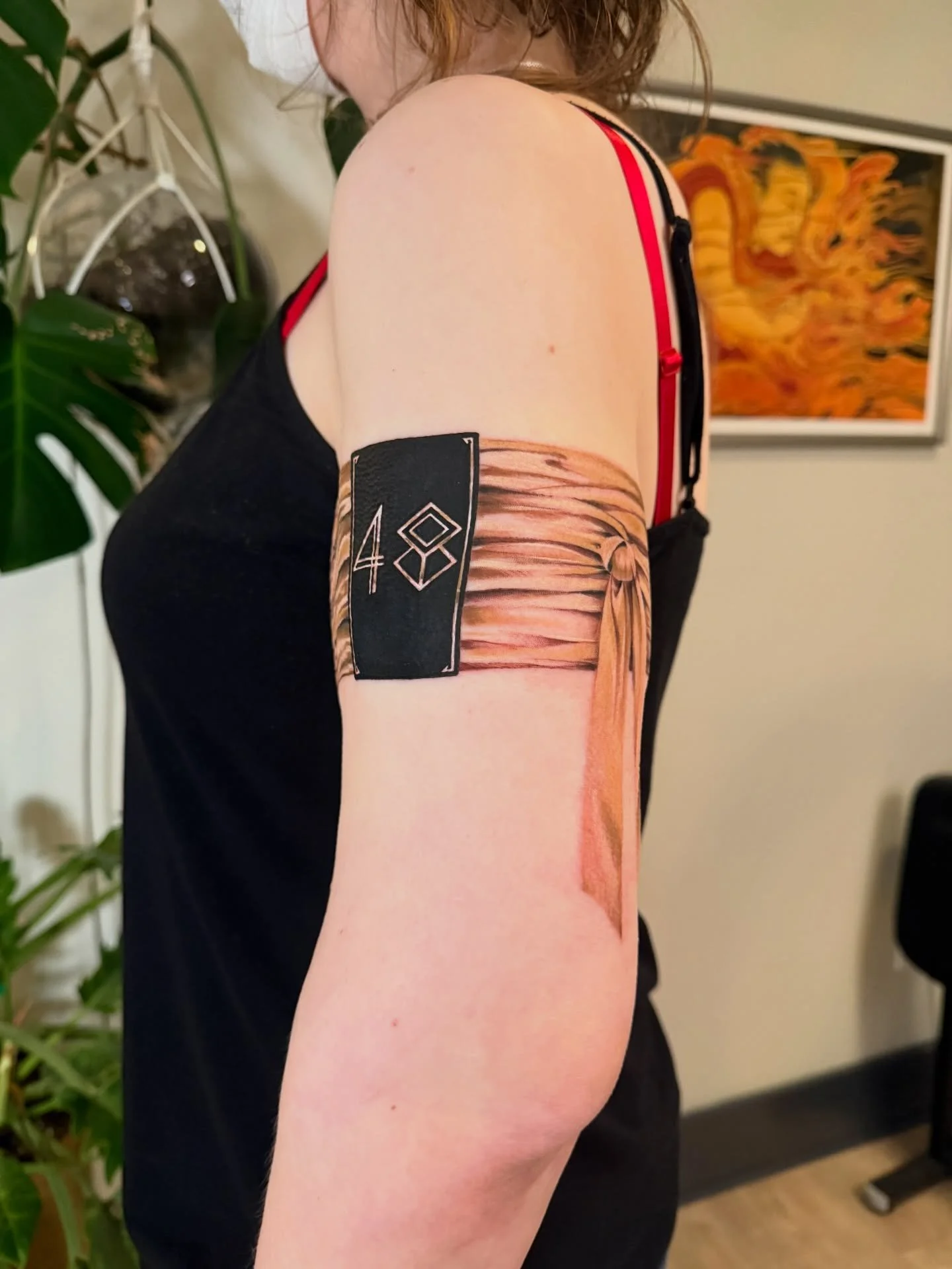 Clair Obscur: Expedition 33 armband made for Rae a few weeks ago.