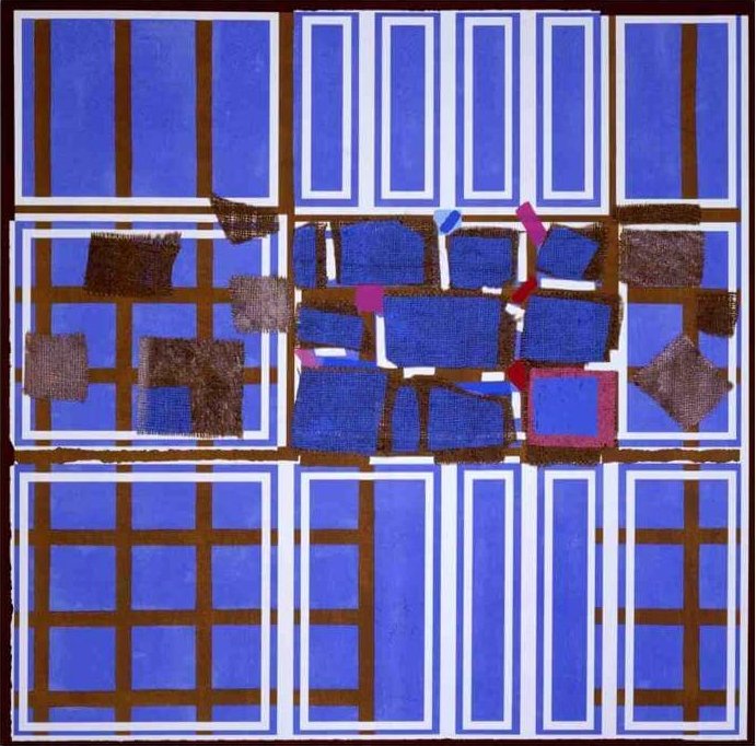 Sandra Blow RA - Blue Brown Interweave