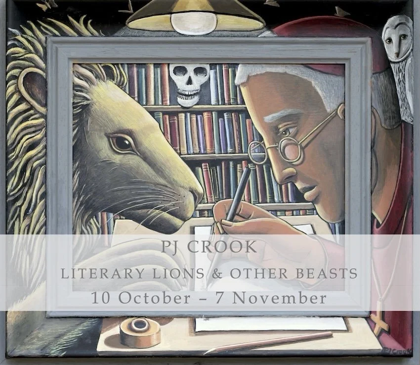 PJ Crook MBE RWA FRSA | Literary Lions & Other Beasts Exhibition