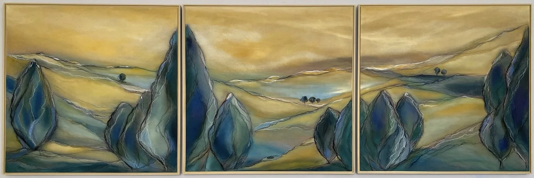 Millena DeMille, Honeyed Hills Triptych.jpg