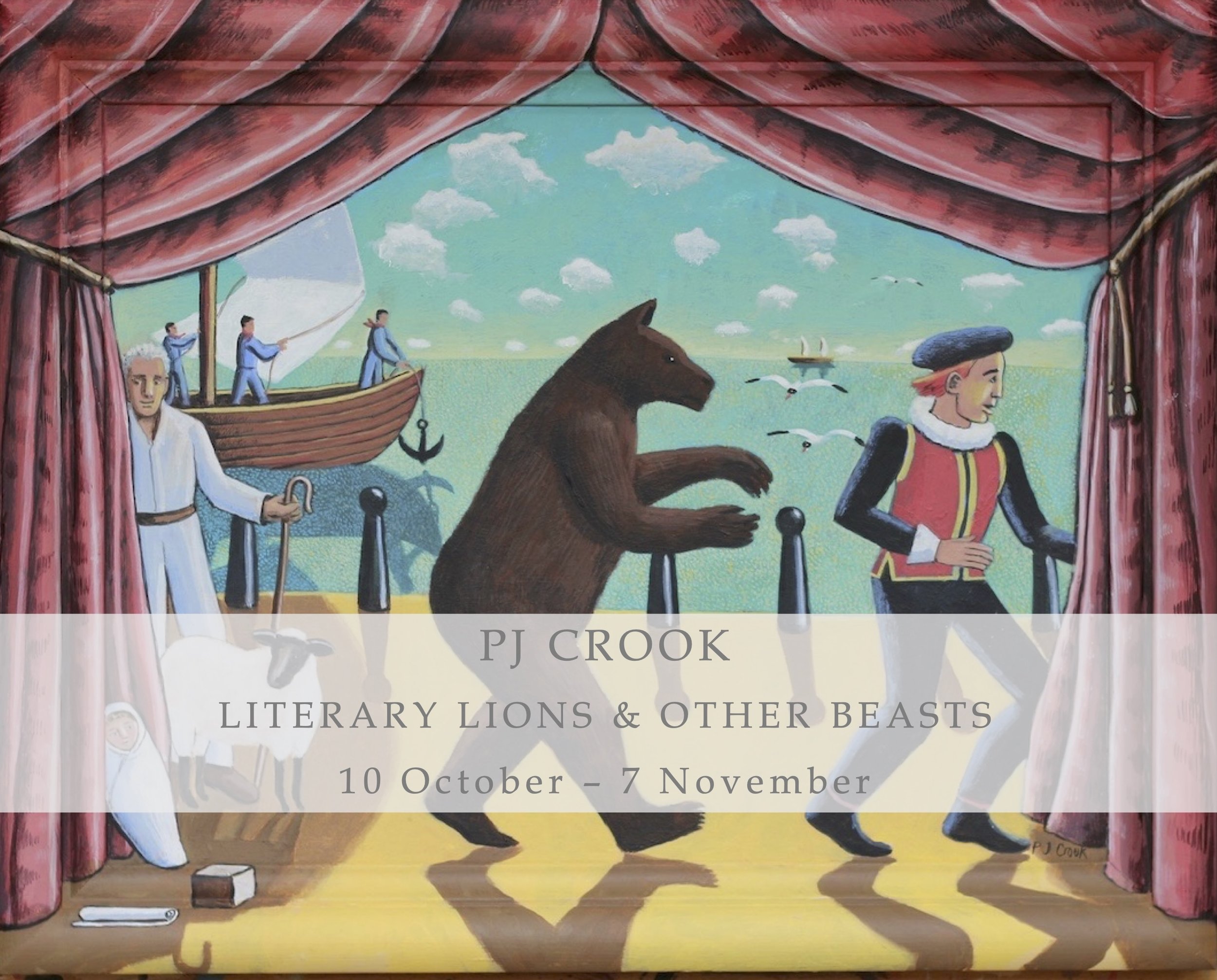 PJ Crook | Literary Lions & Other Beasts Exhibition
