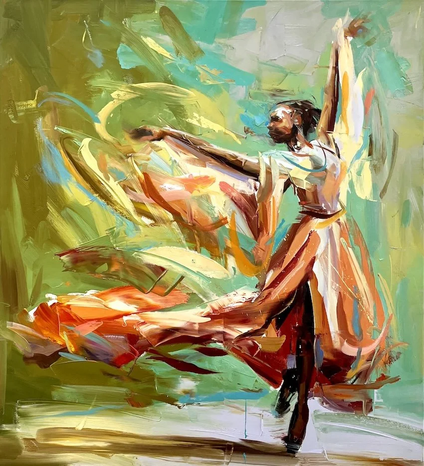 Paul Wright, Orange Flame, 110 x 110cm 1.JPG