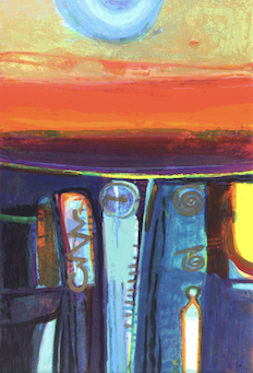 Barbara Rae, Red Sky Icons.png